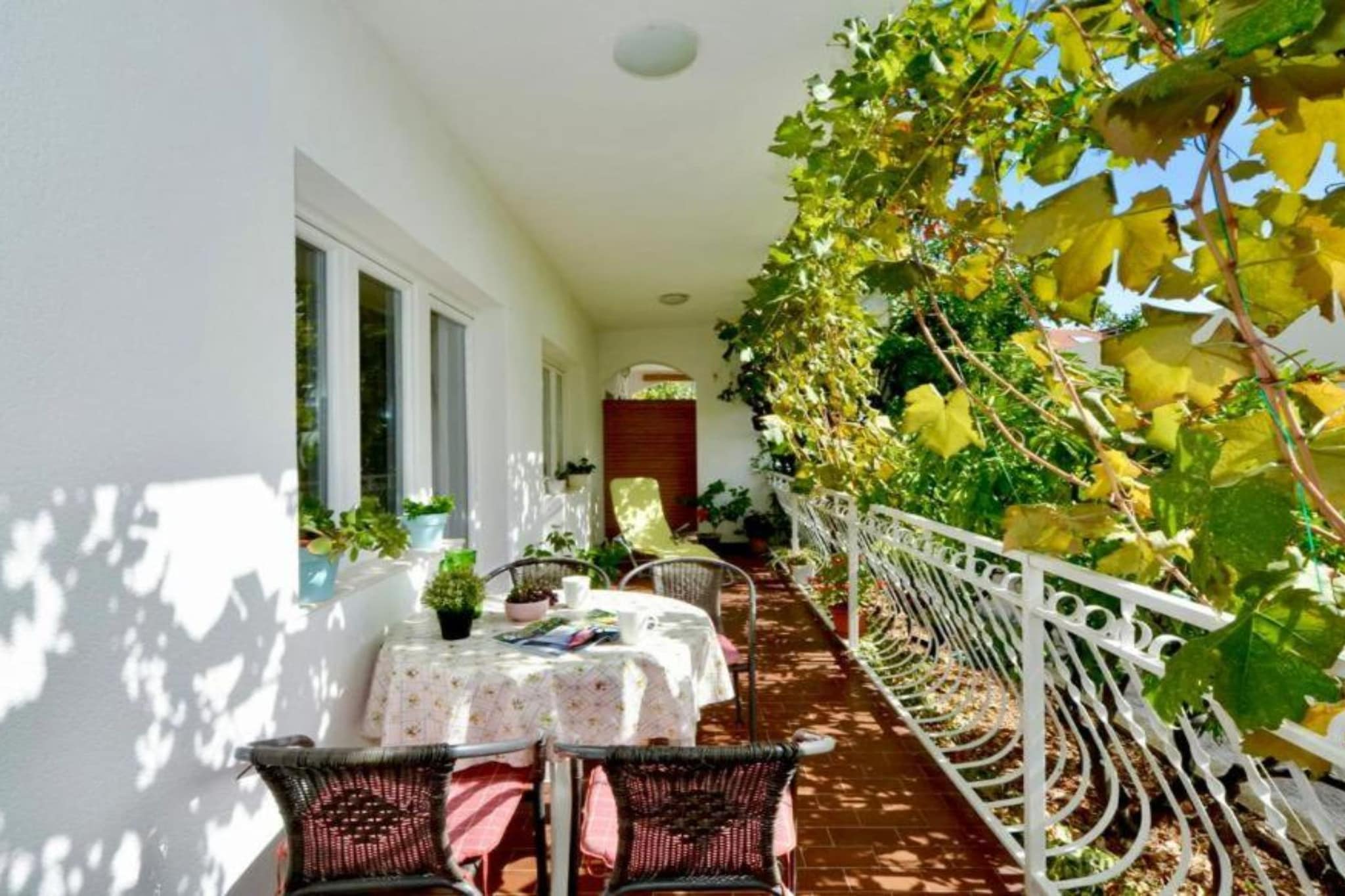 Apartments Nina - Two Bedroom Apartment with Balcony A1-Terrace balcony