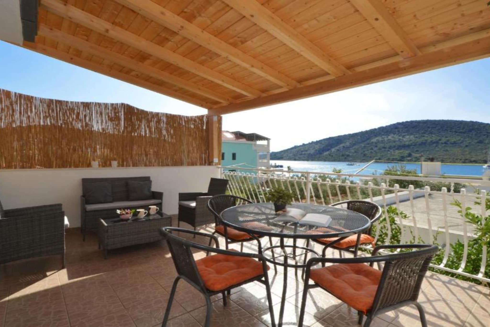 Apartments Nina - Two Bedroom Apartment with Balcony A1-Terrace balcony
