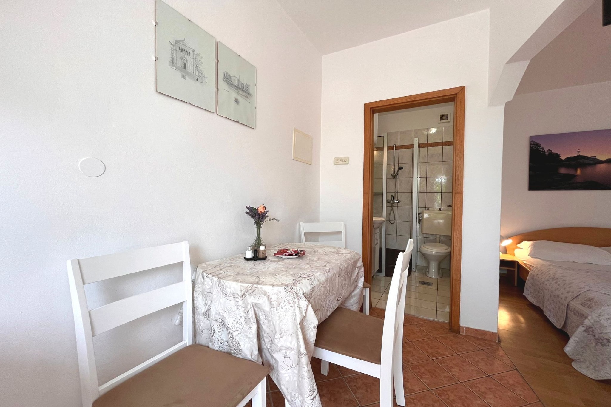 Apartment Butković -  Studio Apartment (A1)-Slaapkamer