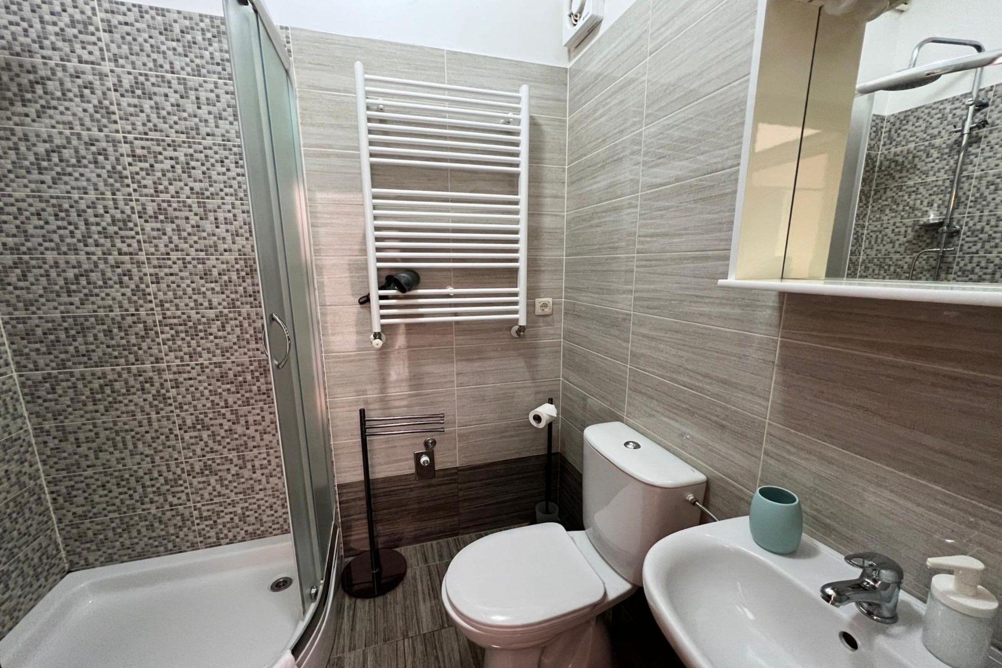 Apartments Butković - One Bedroom Apartment (A2)-Badkamer
