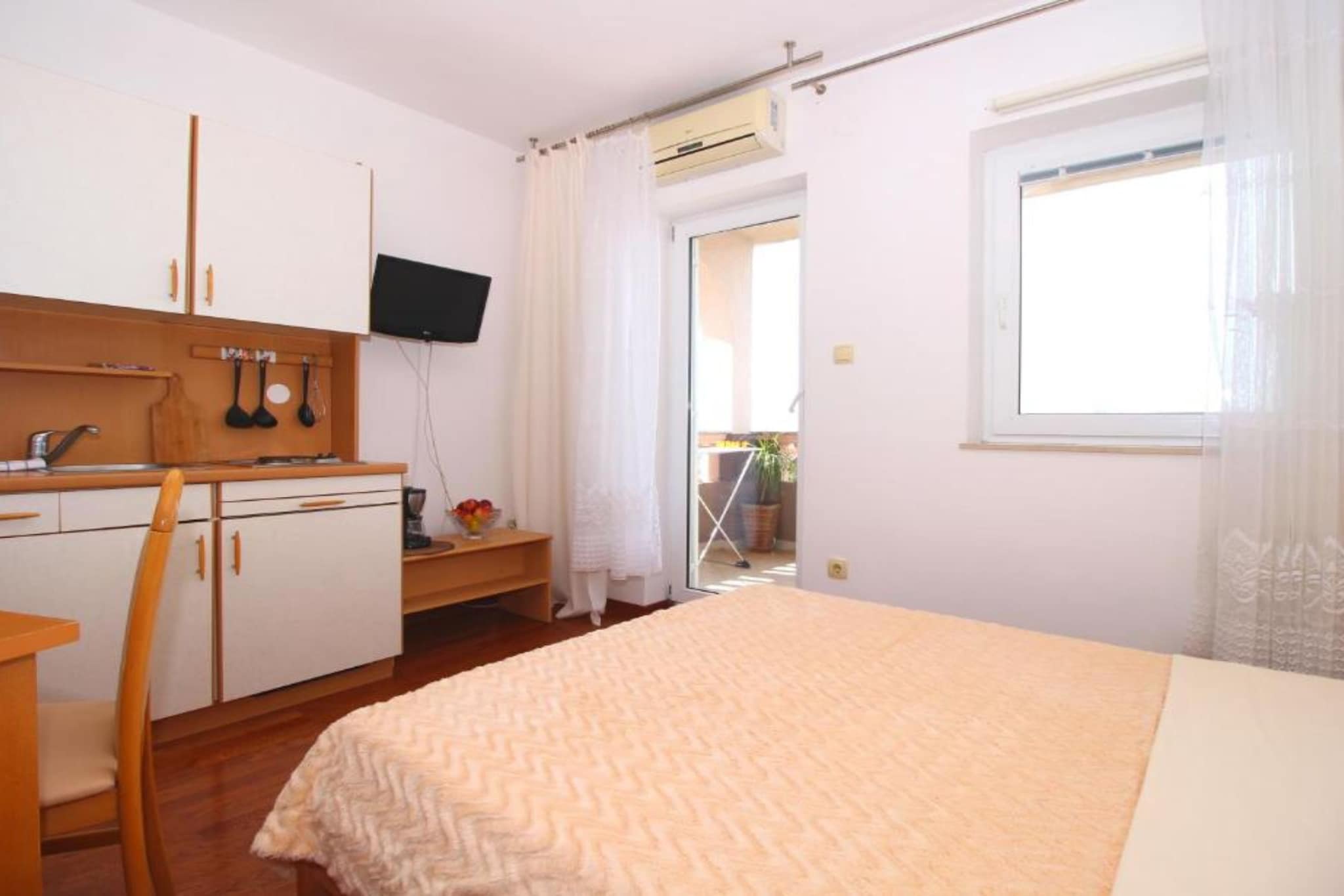 Apartments Butković - Studio Apartmetn (A4)-Slaapkamer