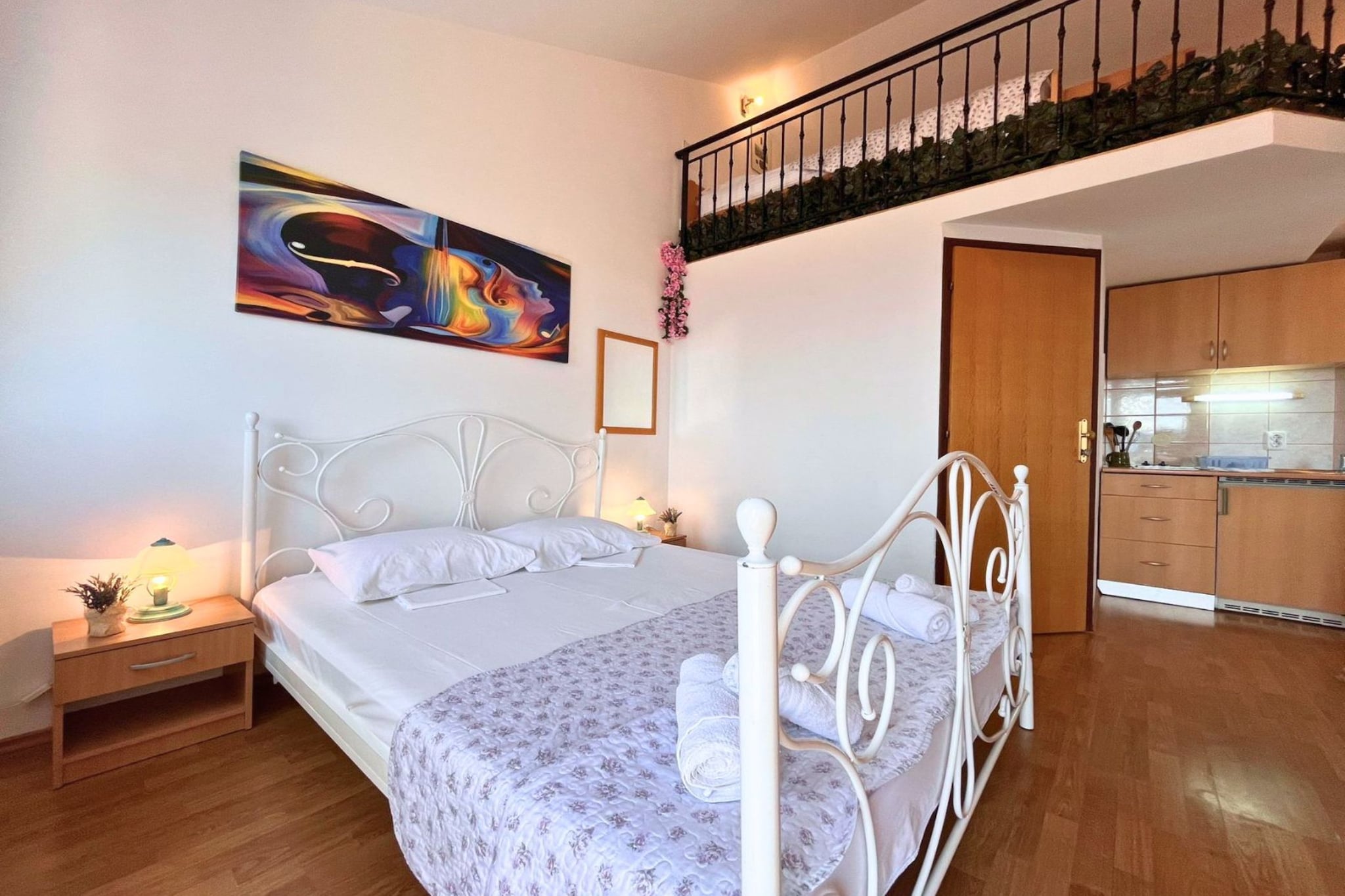 Apartments Butković - One Bedroom Apartments (A5)-Slaapkamer
