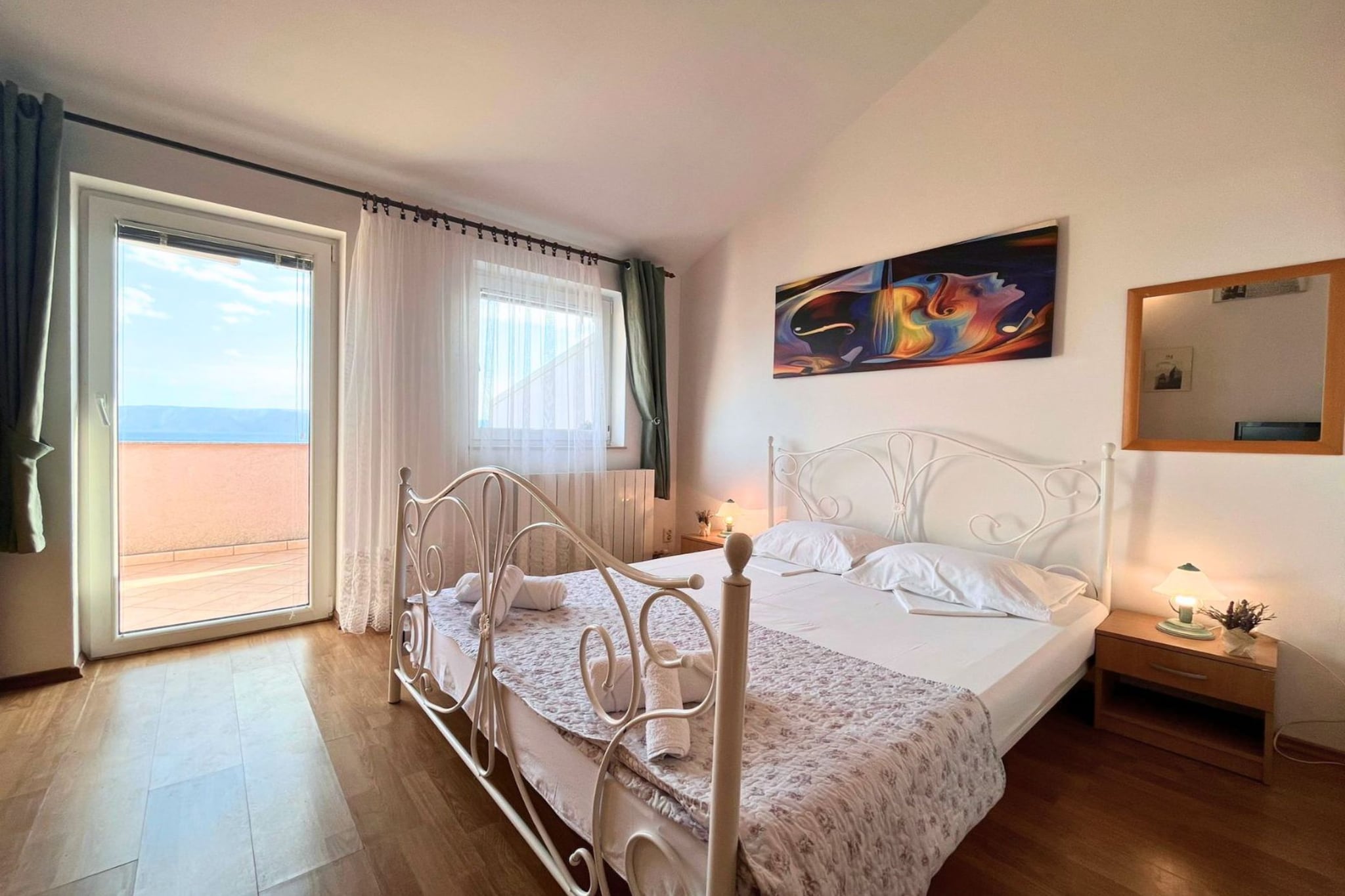 Apartments Butković - One Bedroom Apartments (A5)-Slaapkamer