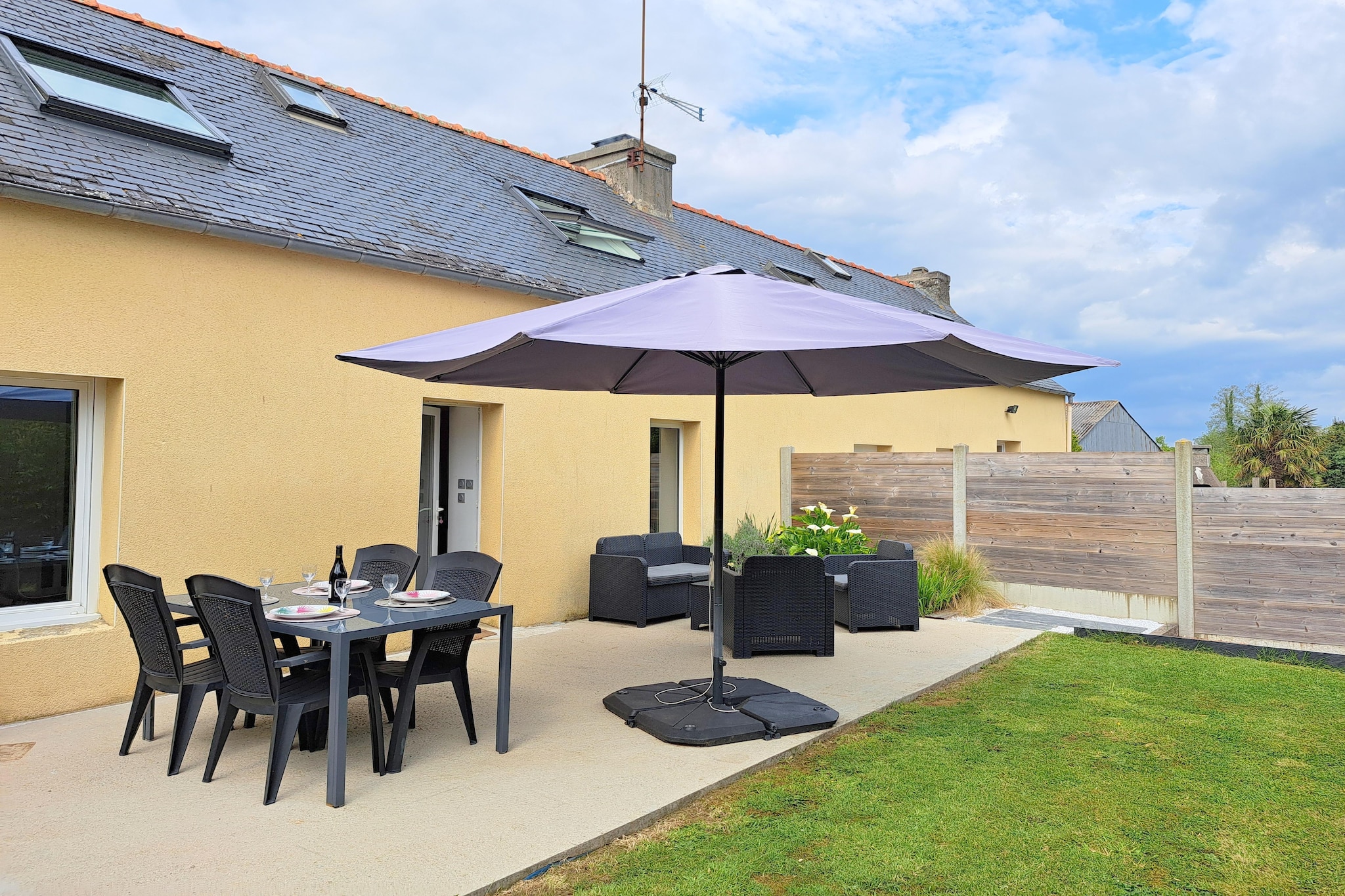 Doppelhaus in Telgruc sur mer-Gardens summer