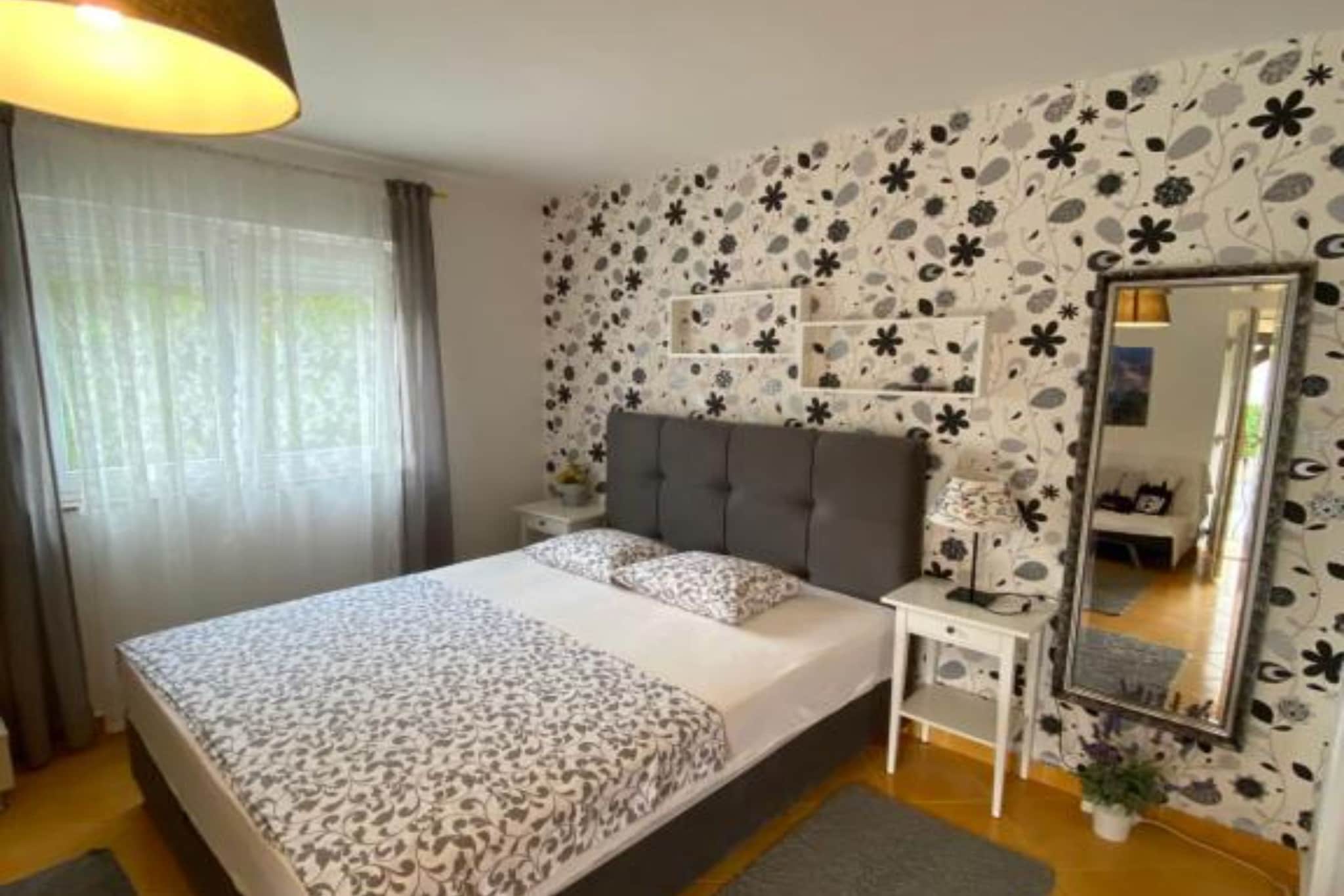 Apartments Lara Rab - Studio Apartment with Balcony-Bedroom