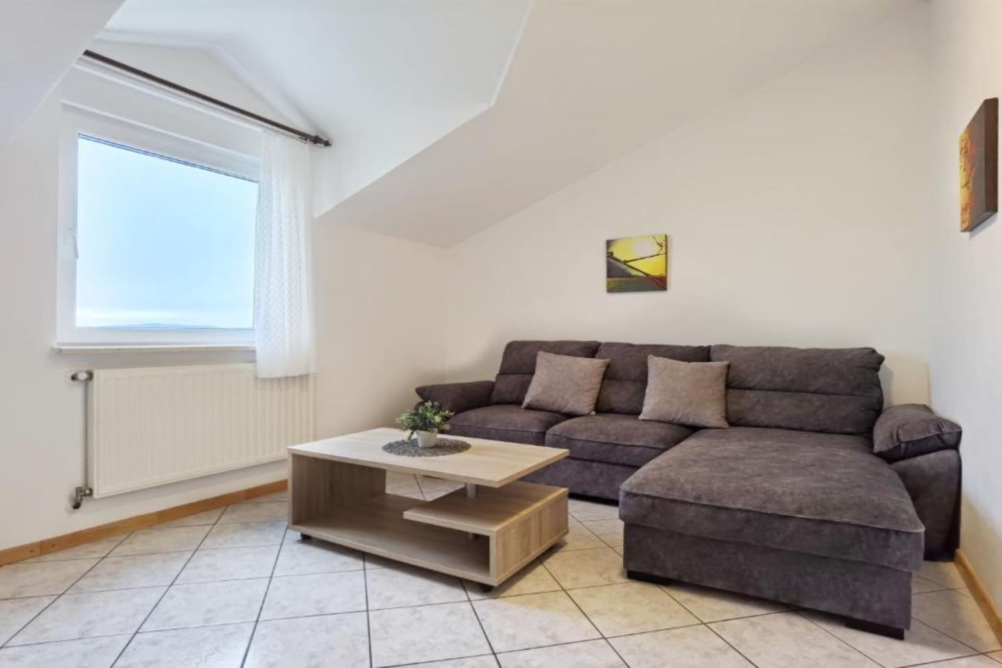 Villa Sanja -  One Bedroom Apartment with Balcony and Sea View 1-Woonkamer