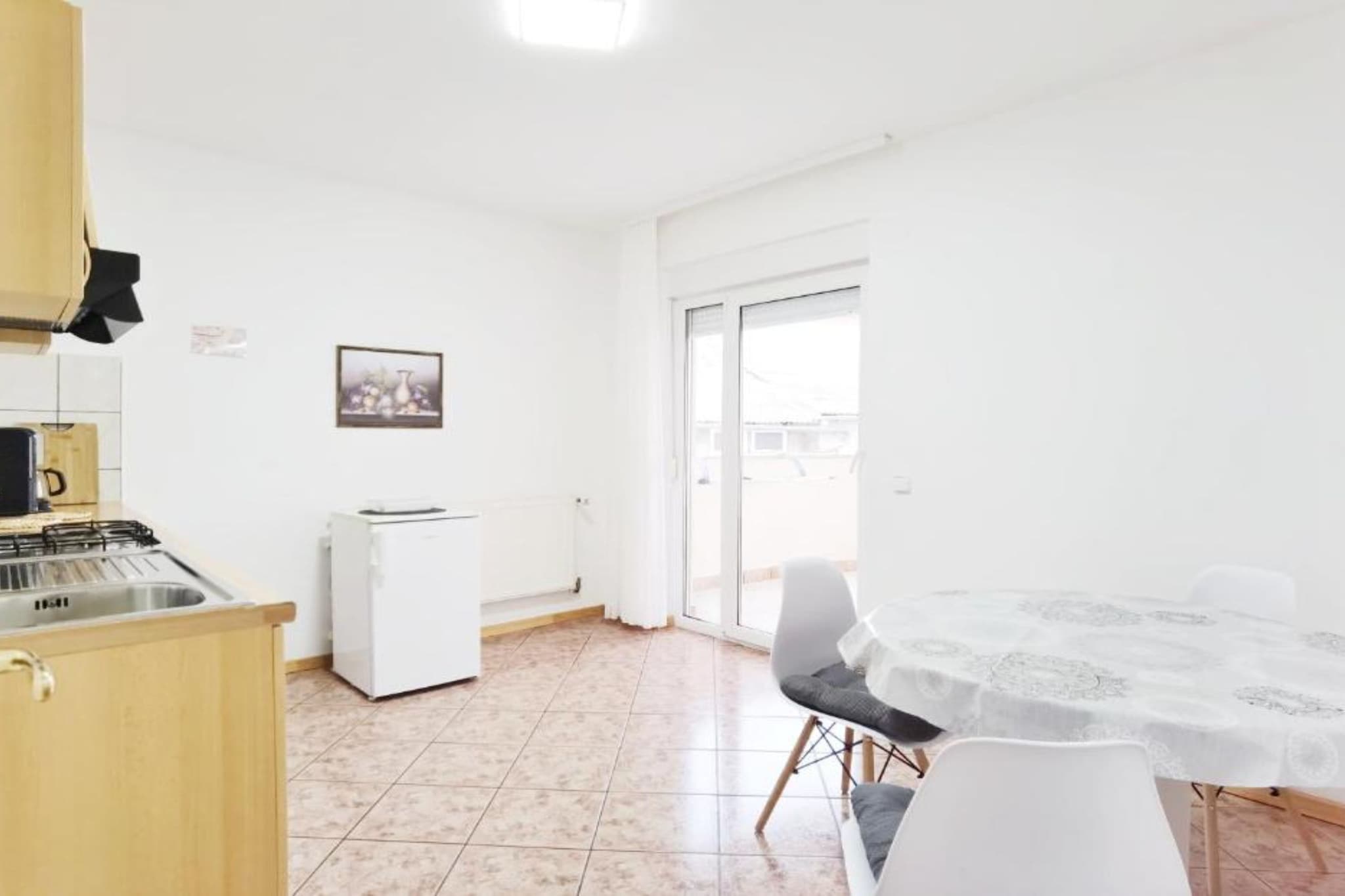 Villa Sanja -  One Bedroom Apartment with Balcony and Sea View 1-Eetkamer