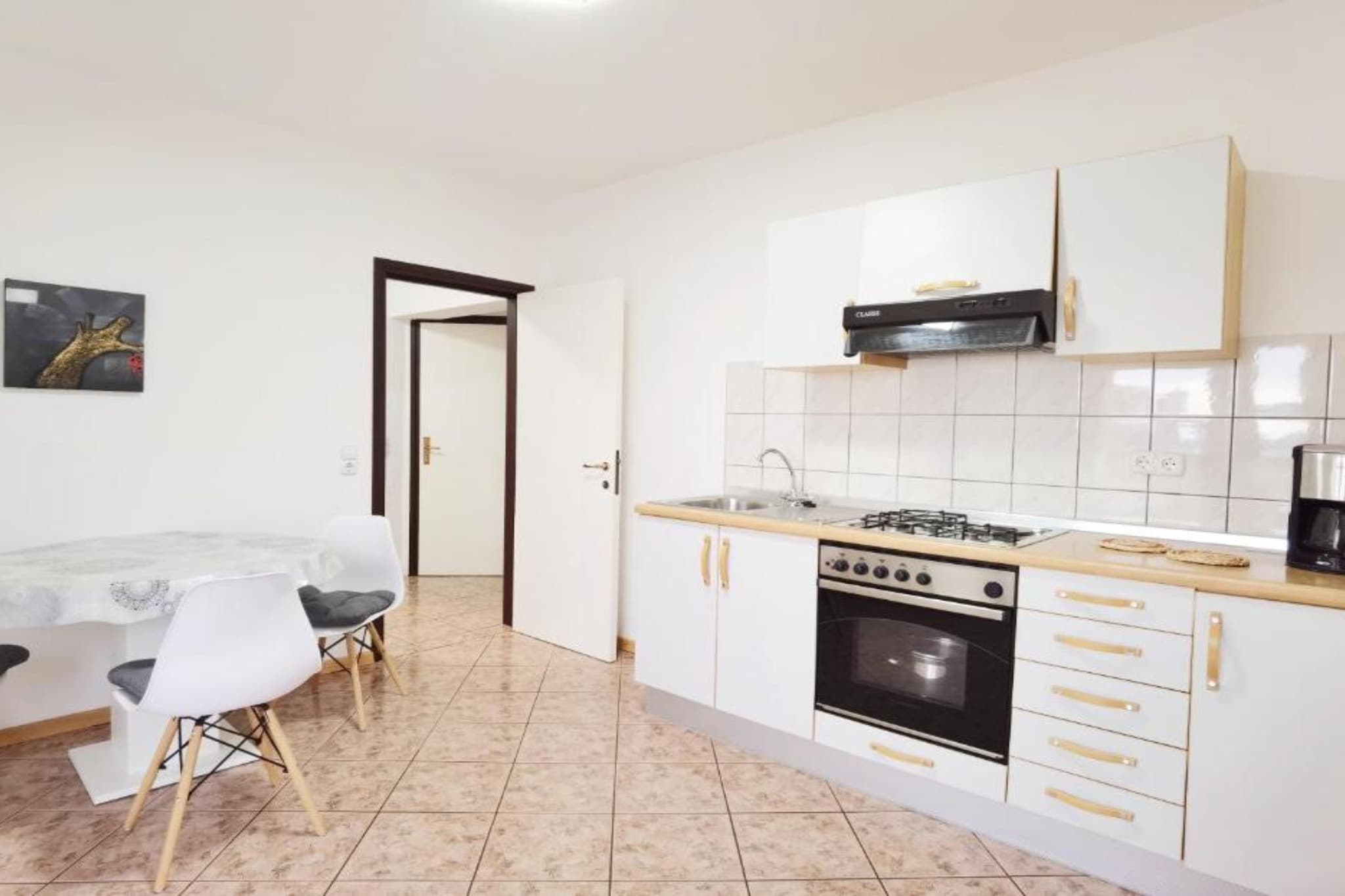 Villa Sanja -  One Bedroom Apartment with Balcony and Sea View 1-Keuken
