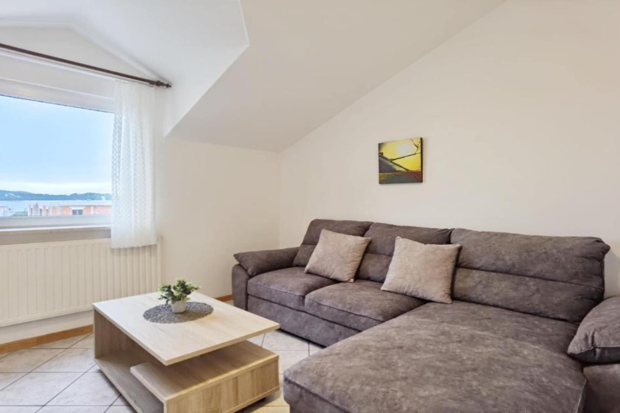 Villa Sanja - One Bedroom Apartment with Balcony and Sea View 3-Woonkamer