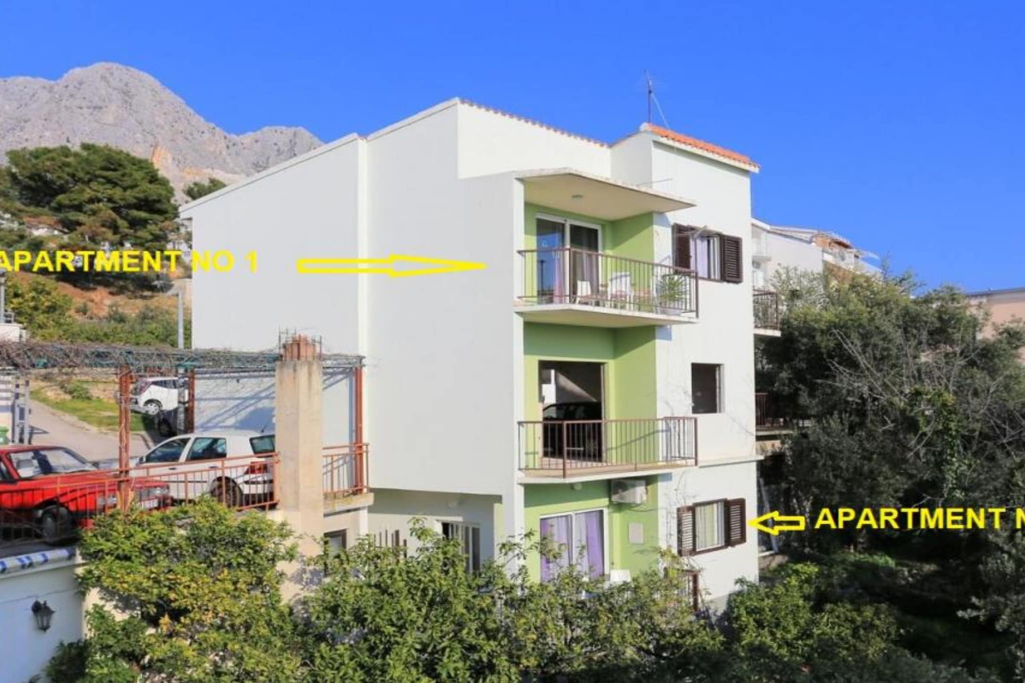 Apartments Roščić -  Classic Two Bedroom Apartment with Balcony and Sea View-Outdoor