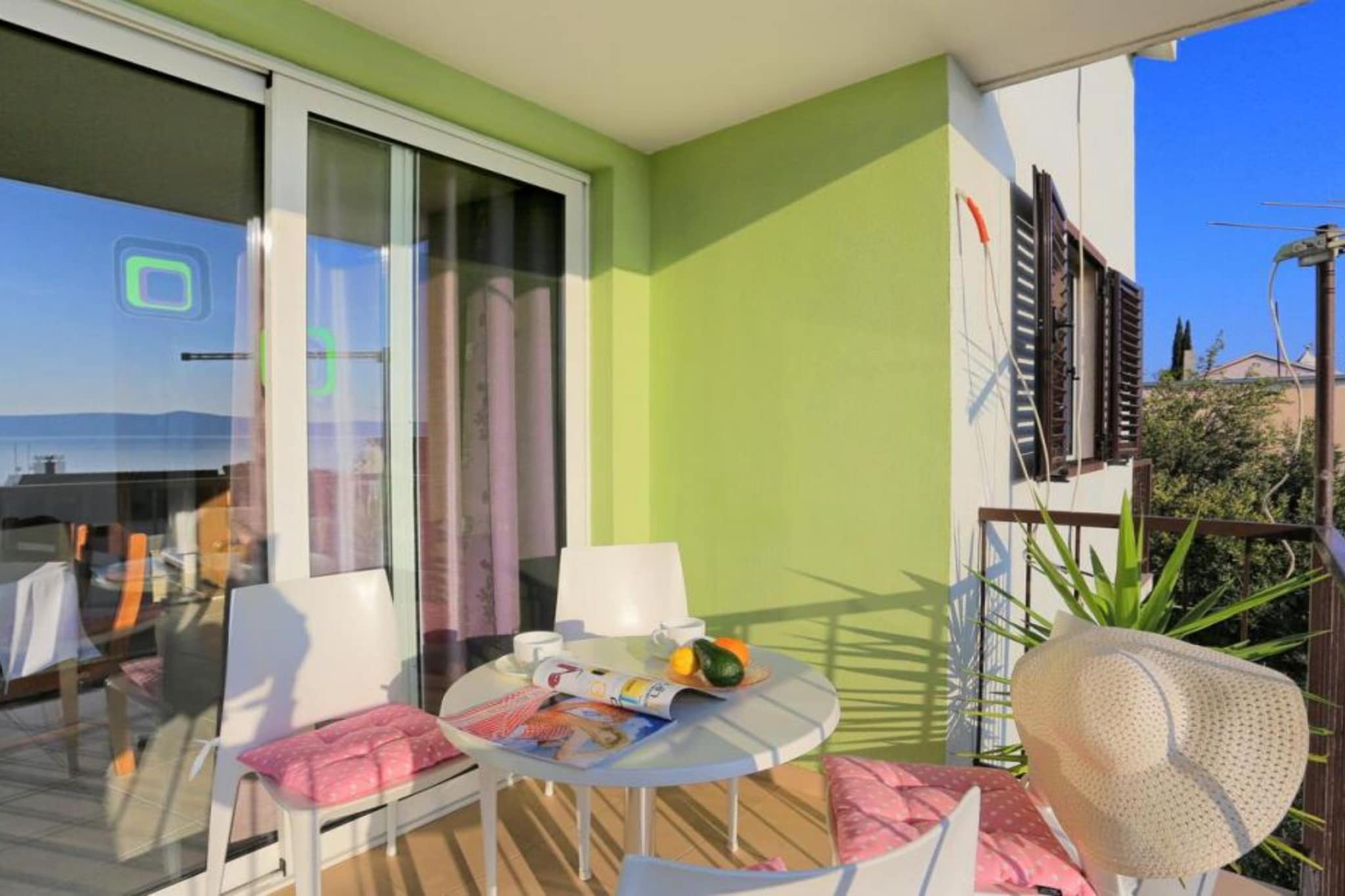 Apartments Roščić -  Classic Two Bedroom Apartment with Balcony and Sea View-Terrace balcony
