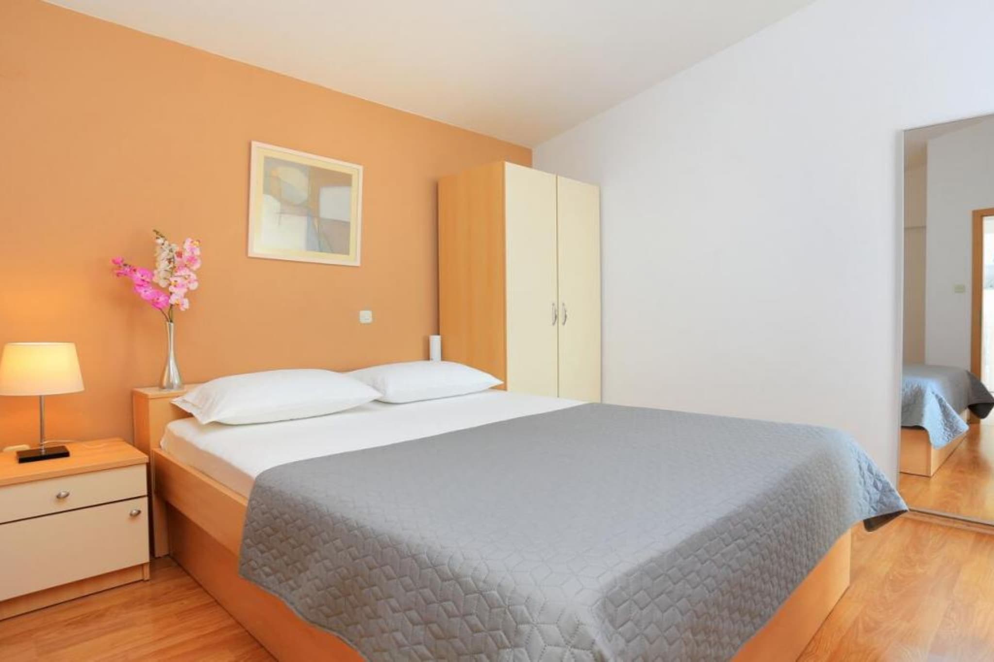 Apartments Roščić -  Classic Two Bedroom Apartment with Balcony and Sea View-Bedroom