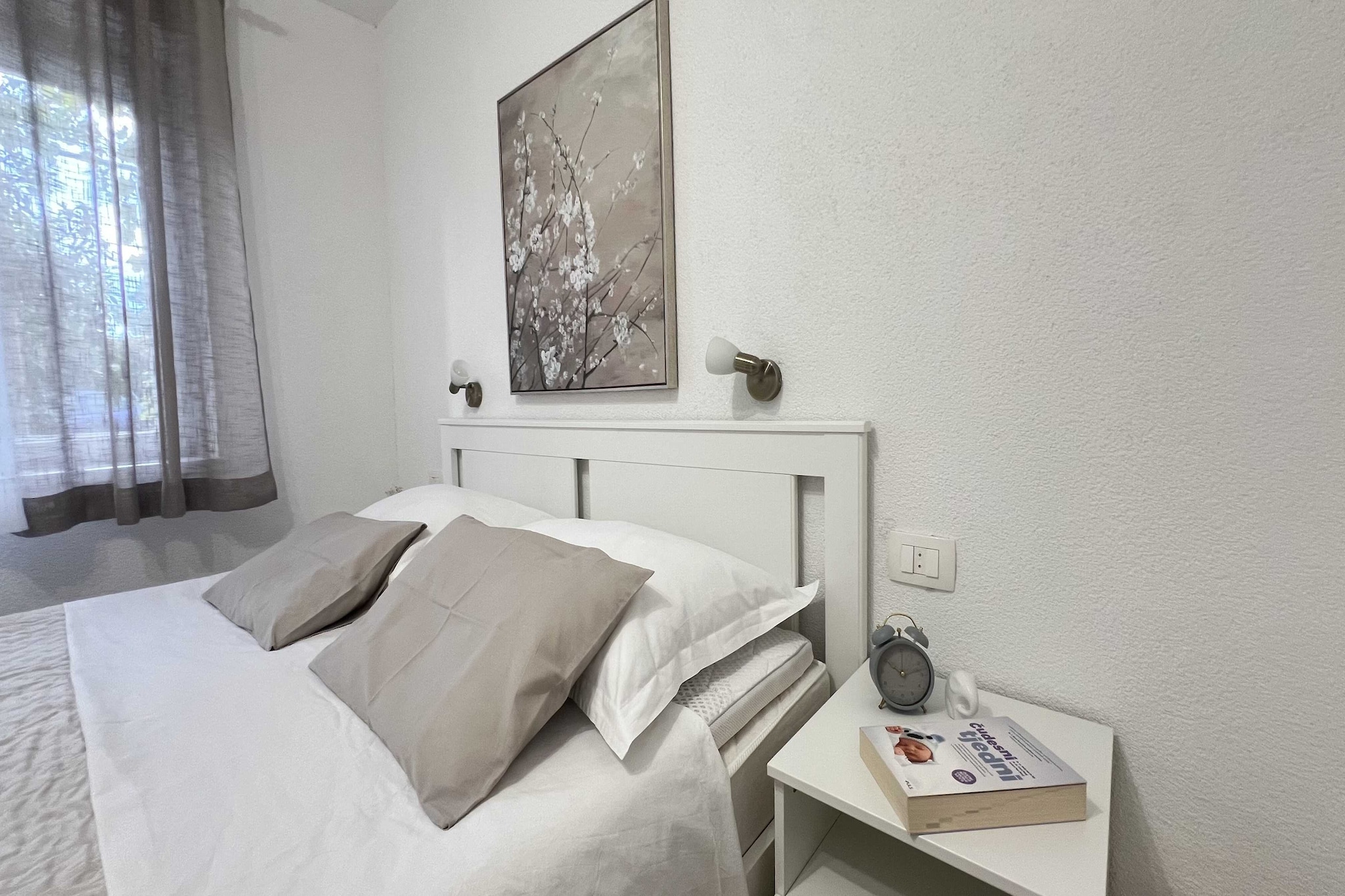 Apartmani Vela Makarska - Studio With Garden View-Slaapkamer