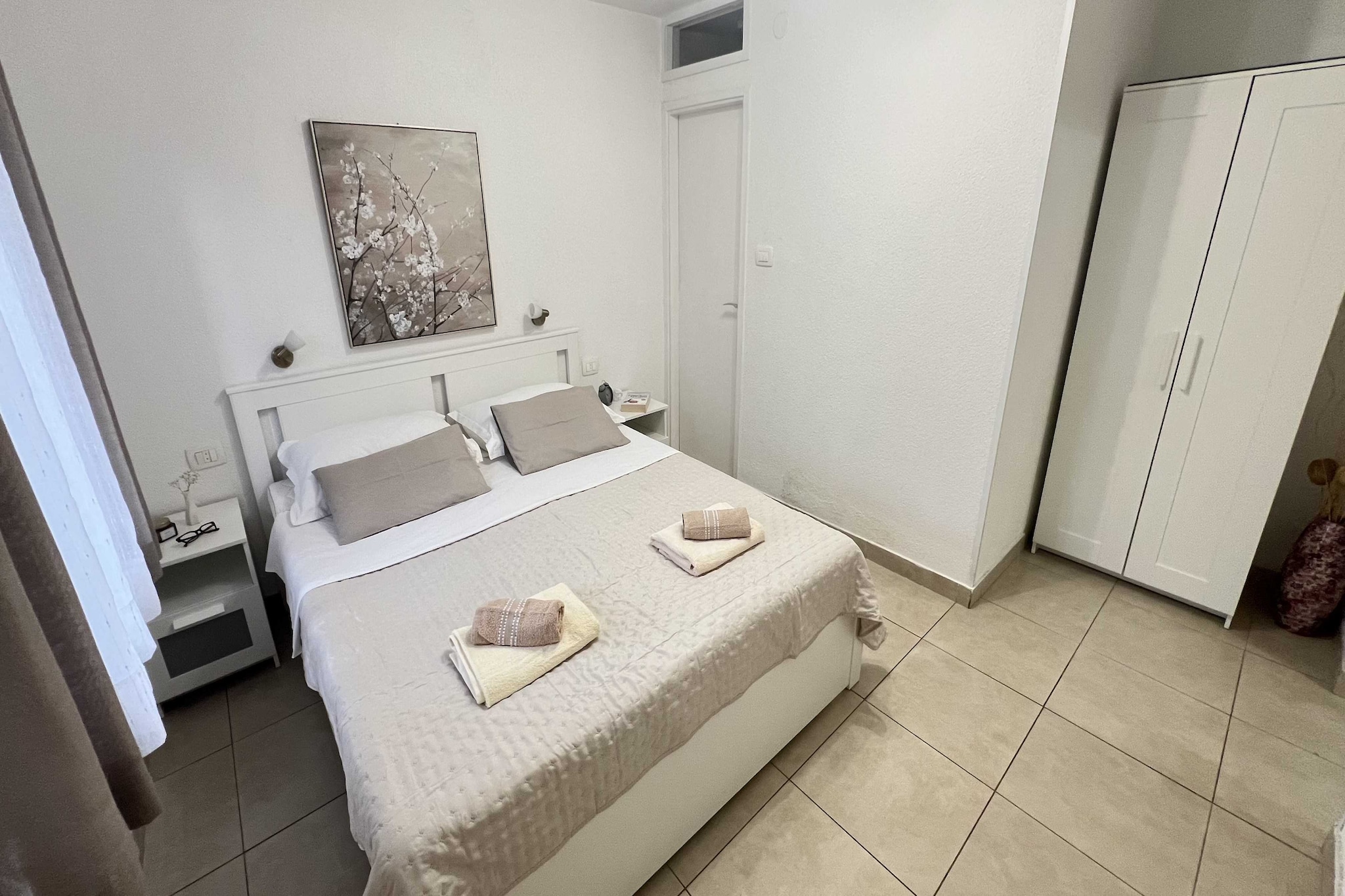 Apartmani Vela Makarska - Studio With Garden View-Slaapkamer
