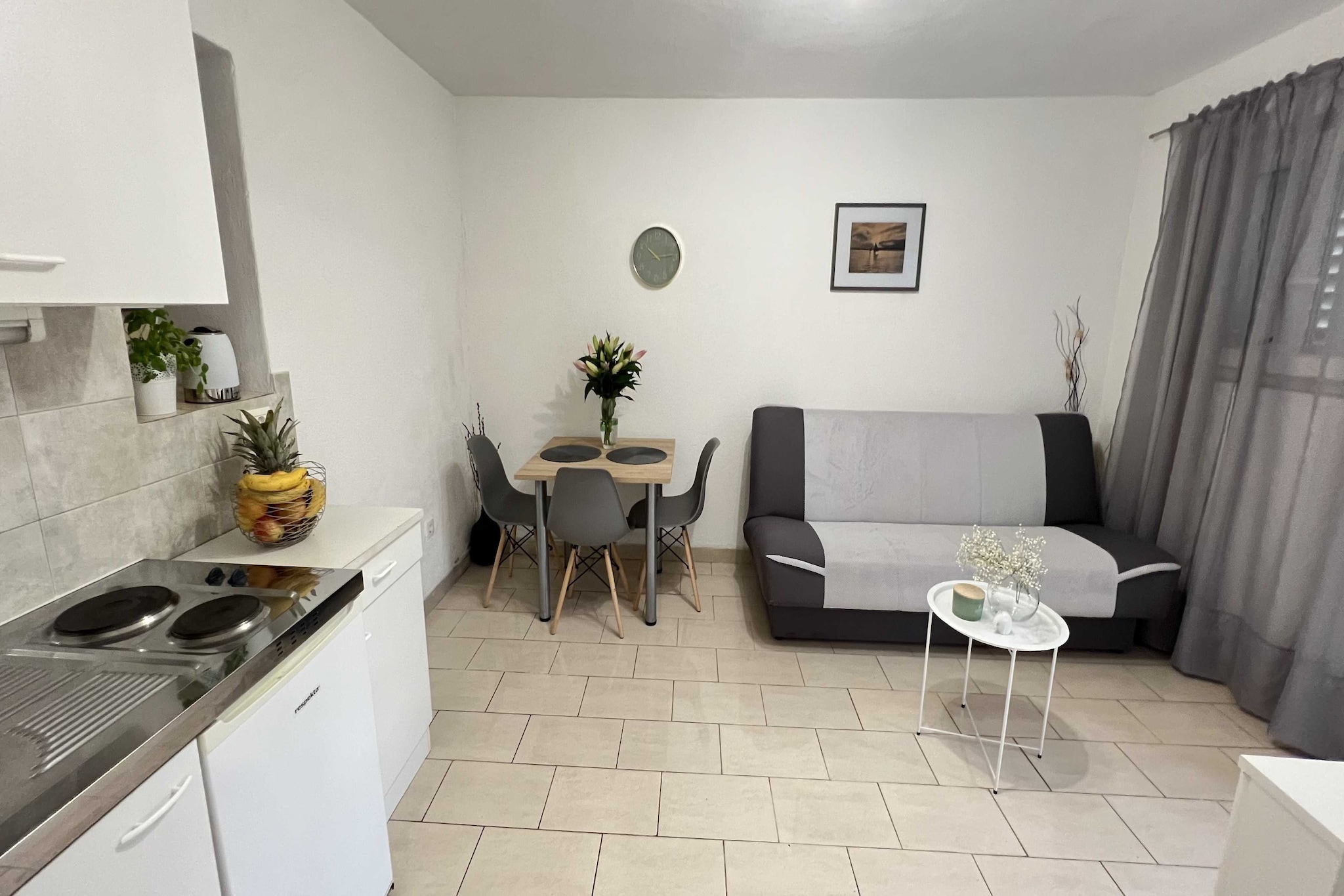 Apartmani Vela Makarska - Studio With Garden View-Keuken