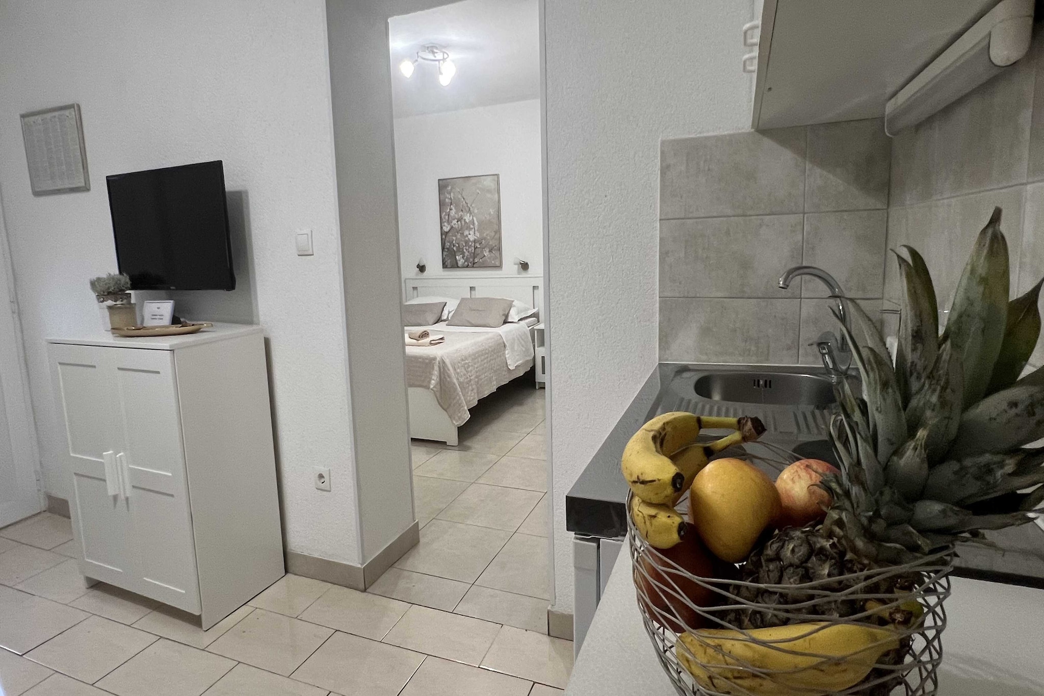Apartmani Vela Makarska - Studio With Garden View-Keuken