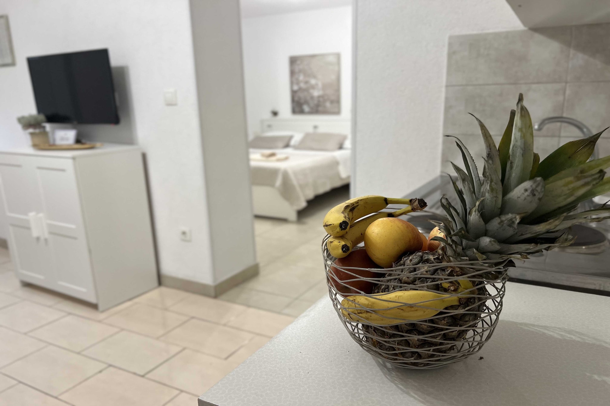 Apartmani Vela Makarska - Studio With Garden View-Keuken