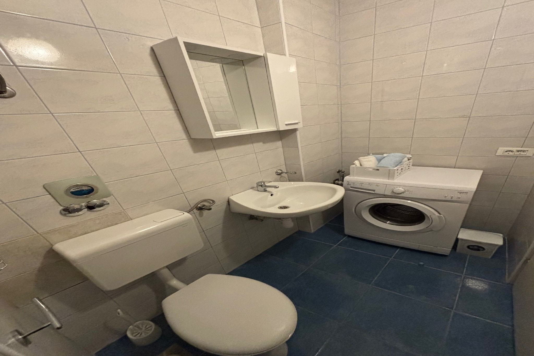 Apartmani Vela Makarska - Classic One Bedroom Apartment-Badkamer