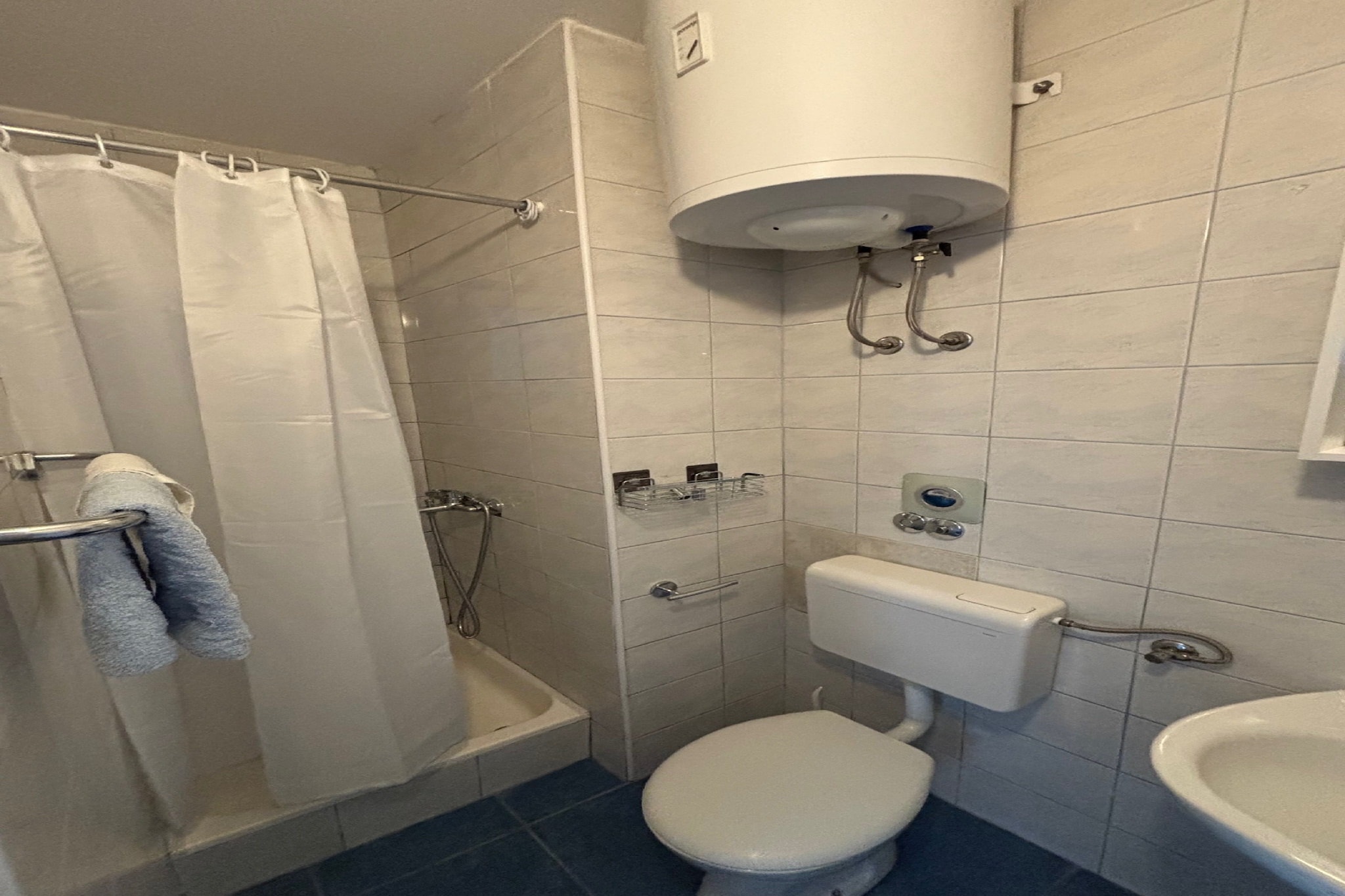Apartmani Vela Makarska - Classic One Bedroom Apartment-Badkamer