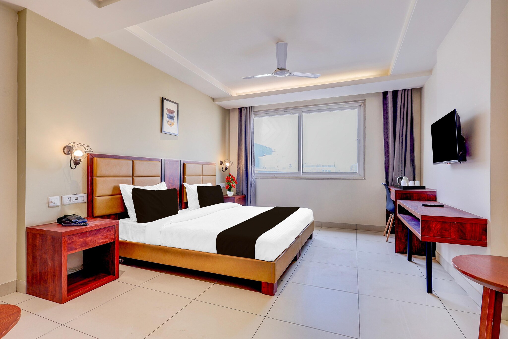 Comfortable Accommodations: Rooms feature air-conditioning, TV, and free WiFi throughout the property. Family rooms and amenities such as a lounge, elevator, and shared kitchen enhance guest comfort. Dining and Leisure: A family-friendly restaurant serves Indian cuisine for lunch and dinner. The bar provides a relaxing space for guests to unwind.  include Jai Vilas Palace (1.9 mi) and Gwalior Fort (4.3 mi).

Unmarried couples are warmly welcome at this property.
Guests with local ID proof are warmly welcome.
Apologies, but we are currently unable to host foreign nationals at this property.
Early Check-In Policy: A full day’s room rate will be charged for check-ins before 6:00 AM. Complimentary early check-in is available between 6:00 AM and 10:00 AM, subject to room availability.
Check-in is only available to guests aged 18 and above. Please provide a government-issued ID to confirm your age.
