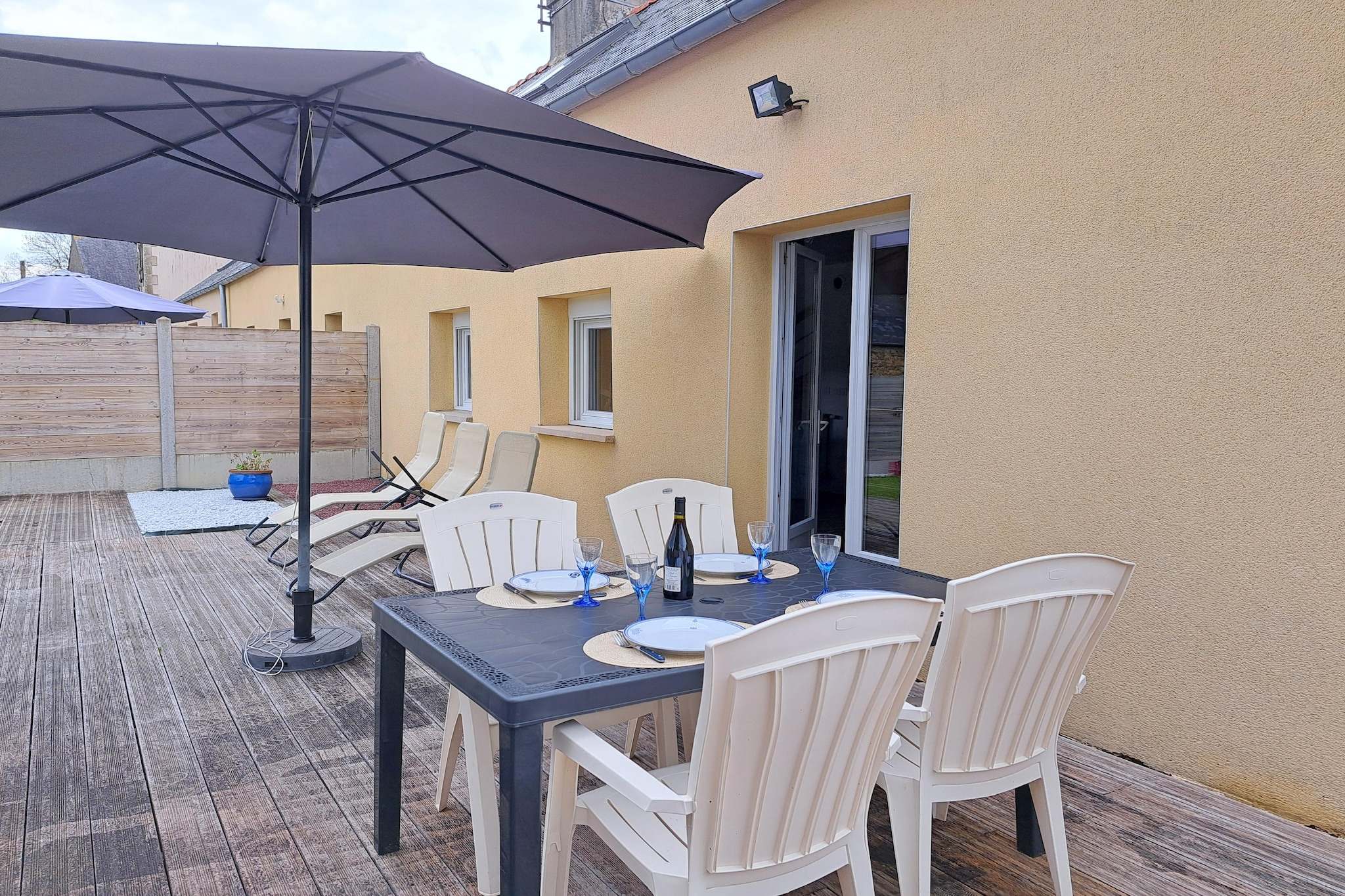 Doppelhaushälfte in Telgruc sur mer-Terrasbalkon