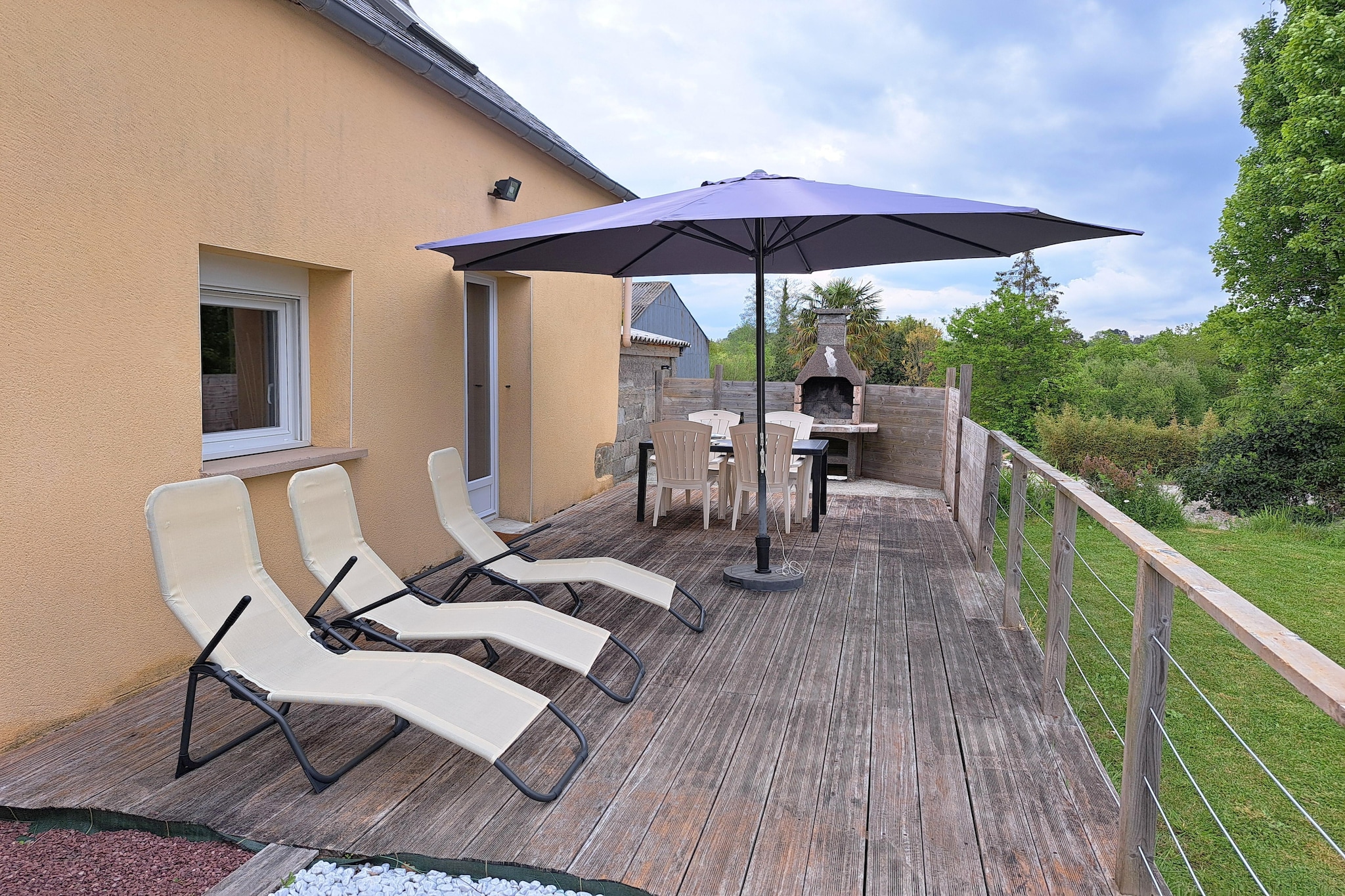 Doppelhaushälfte in Telgruc sur mer-Terrasbalkon