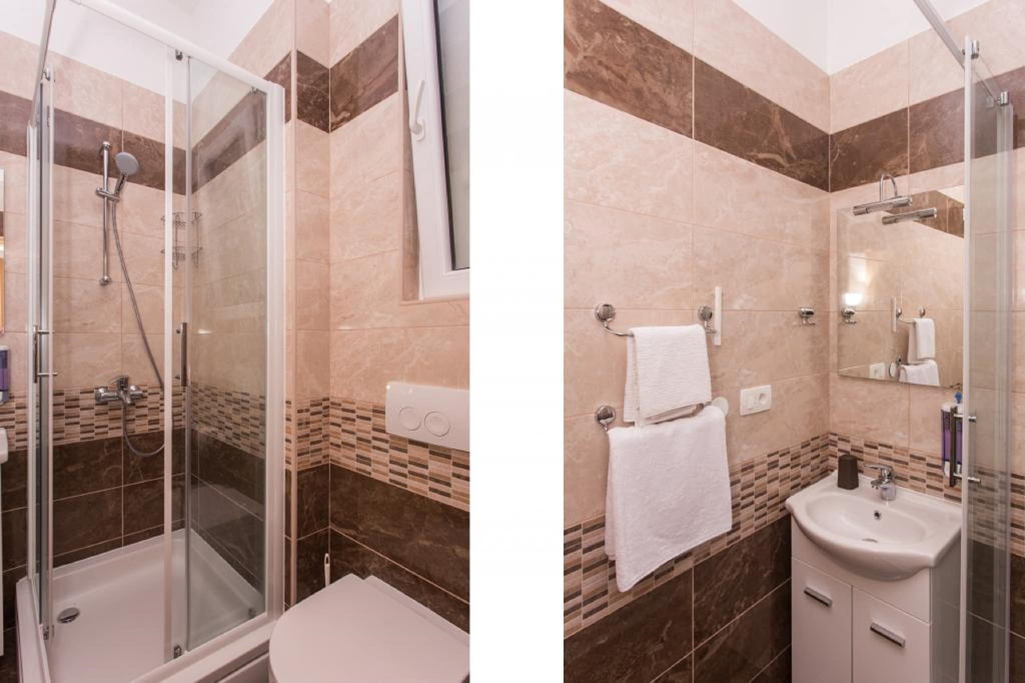 Studio Ari - Superior Studio Apartment with Terrace and Sea View (First Floor)-Badezimmer