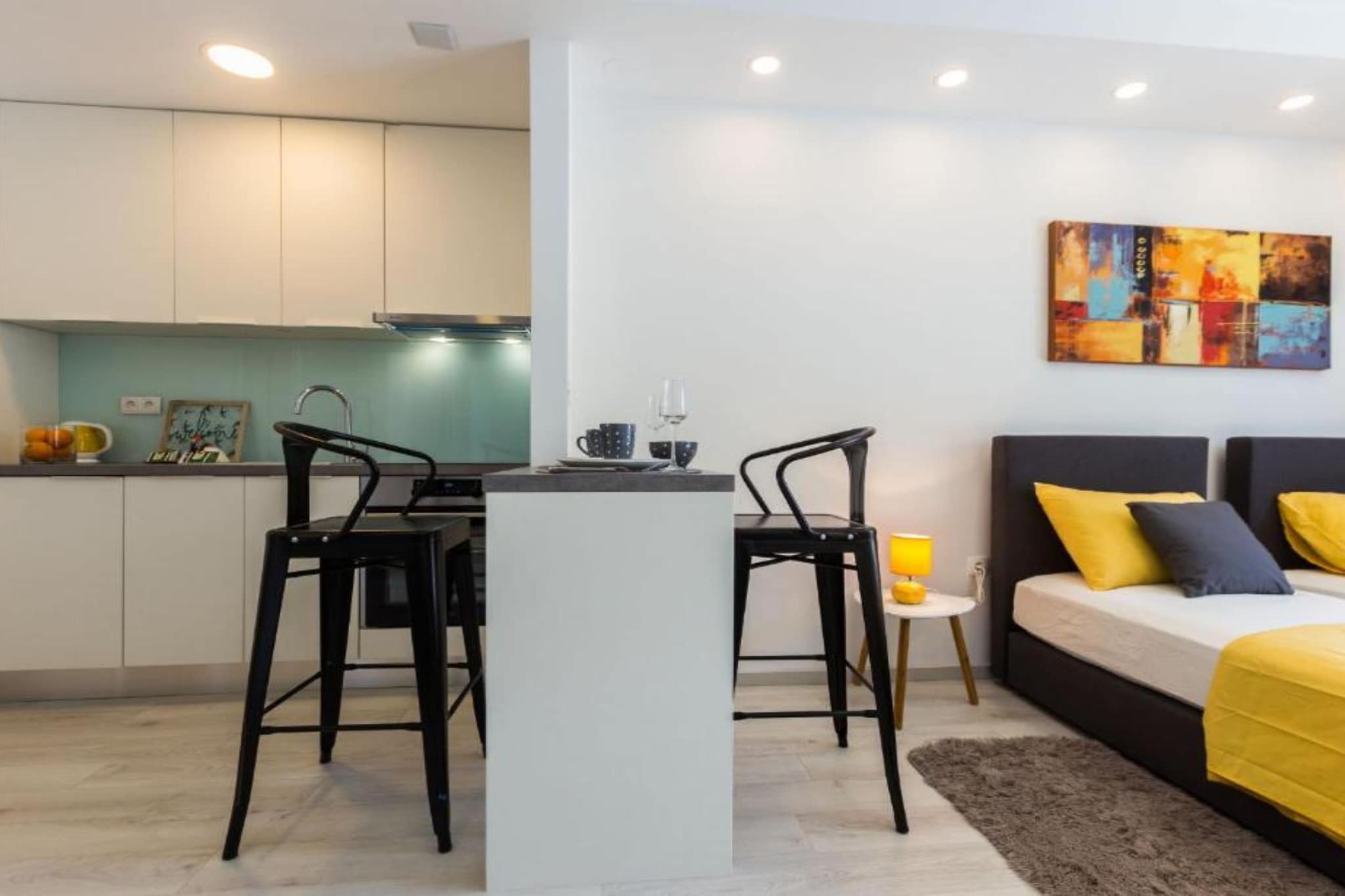 Spacious Two sis Apartments in Zadar with Terrace  Studio Apartment ( 1 )-Schlafzimmer