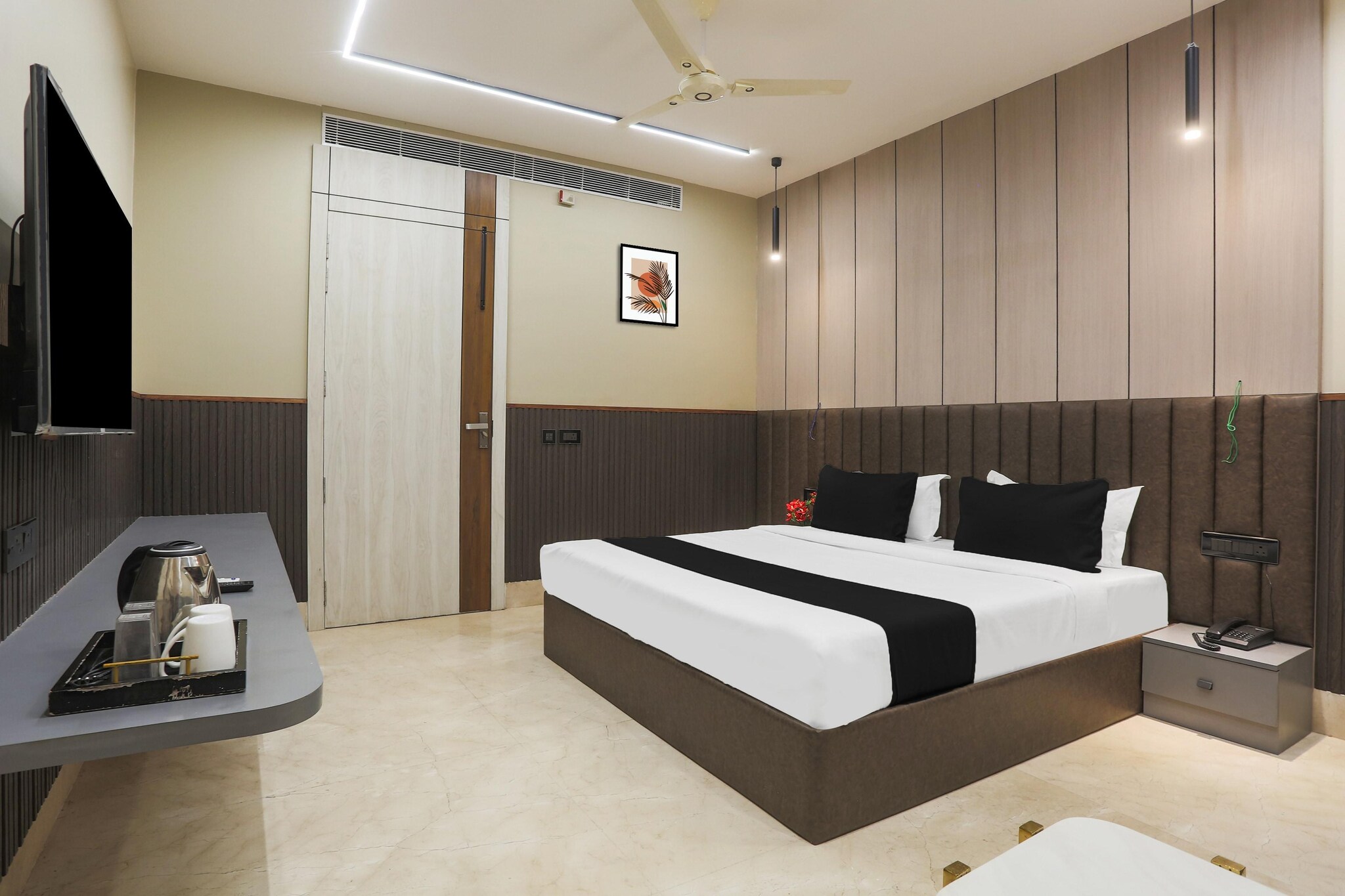Comfortable Accommodations: Cosy Stays at Hisar Heritage Plaza in Hisar offers family rooms with air-conditioning, private bathrooms, work desks, and seating areas. Each room includes free toiletries, bath or shower, TV, and tiled floors. 

Essential Facilities: Guests enjoy free WiFi throughout the property, a 24-hour front desk, housekeeping service, room service, and luggage storage. The hotel provides a continental breakfast and a variety of amenities for a pleasant stay. 

Prime Location: Located 1.2 mi from Hisar Railway Station, the hotel is near Hisar Bus Stand and Heritage Plaza. Nearby attractions include Gulab Singh Chowk and Thana Road. 

Guest Satisfaction: Highly rated for its attentive staff, comfortable rooms, and cleanliness, Cosy Stays at Hisar Heritage Plaza ensures a pleasant and memorable stay.

Unmarried couples are warmly welcome at this property.
Guests with local ID proof are warmly welcome.
Early Check-In Policy: A full day’s room rate will be charged for check-ins before 6:00 AM. Complimentary early check-in is available between 6:00 AM and 10:00 AM, subject to room availability.
 
Check-in is only available to guests aged 18 and above. Please provide a government-issued ID to confirm your age.

