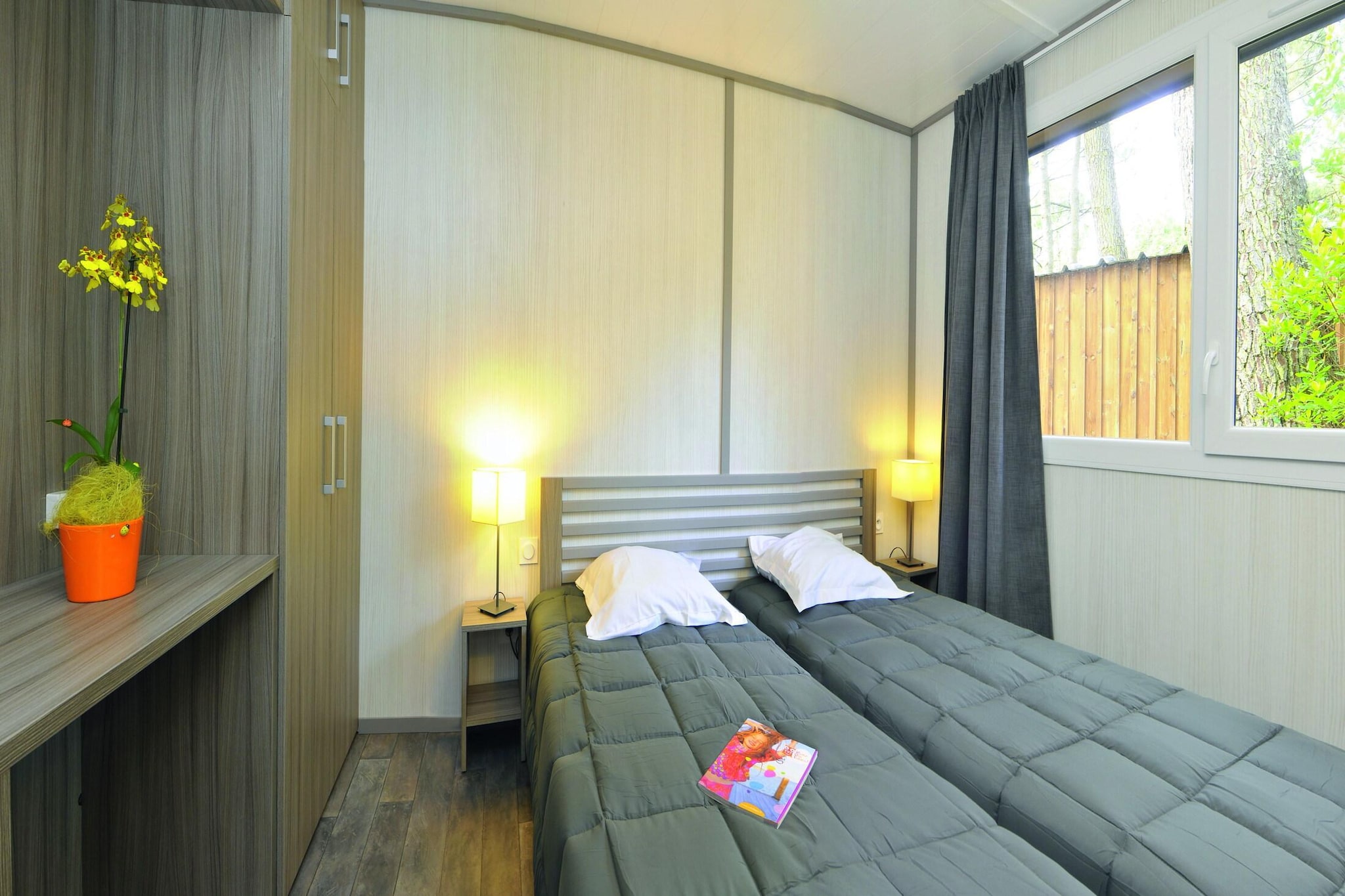 Lodge 4 Pièces 8 Personnes 2  bébés/ Lège-Cap-Ferret-Slaapkamer