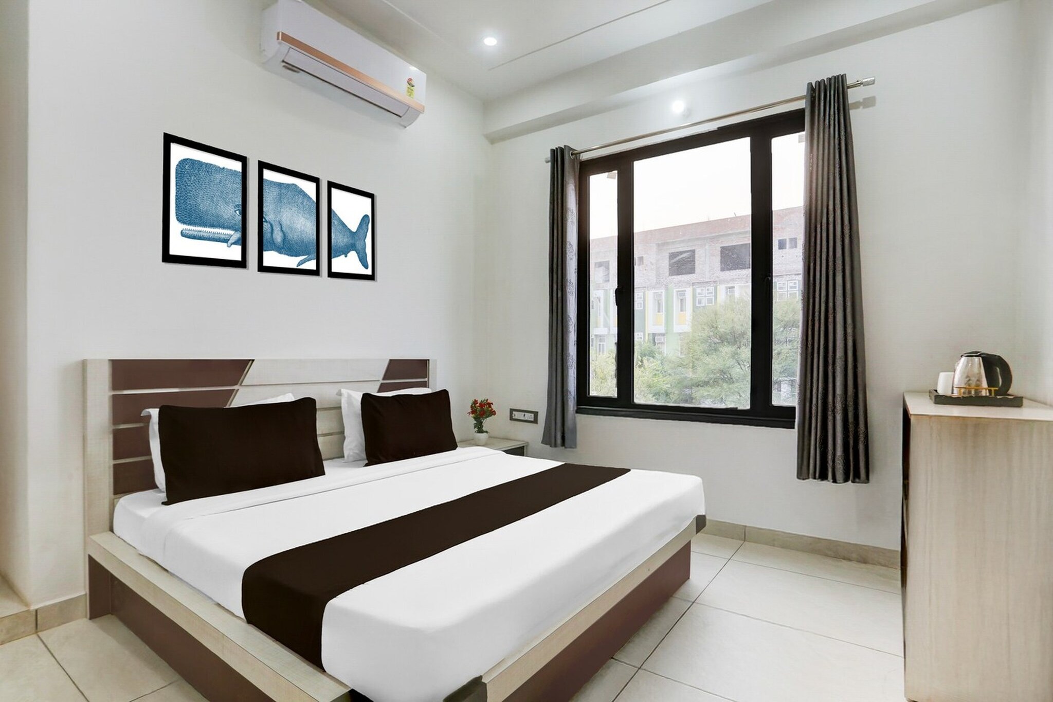 Comfortable Accommodations: Townhouse Khatu Shyamji in Sikar offers family rooms with air-conditioning, private bathrooms, and free WiFi throughout the property. Each room includes a work desk, seating area, TV, and free toiletries. Convenient Facilities: Guests benefit from a 24-hour front desk, housekeeping service, room service, and luggage storage. The hotel provides a welcoming environment with tiled floors and a wardrobe for added comfort. Accessible Location: Located 58 mi from Jaipur International Airport, the hotel is located on Shani Mandir Road. Reception staff speak English and Hindi, ensuring smooth communication for all visitors.
Unmarried couples are warmly welcome at this property.
Guests with local ID proof are warmly welcome.
"Early Check-In Policy: A full day’s room rate will be charged for check-ins before 6:00 AM. Complimentary early check-in is available between 6:00 AM and 10:00 AM, subject to room availability.
Check-in is only available to guests aged 18 and above. Please provide a government-issued ID to confirm your age.