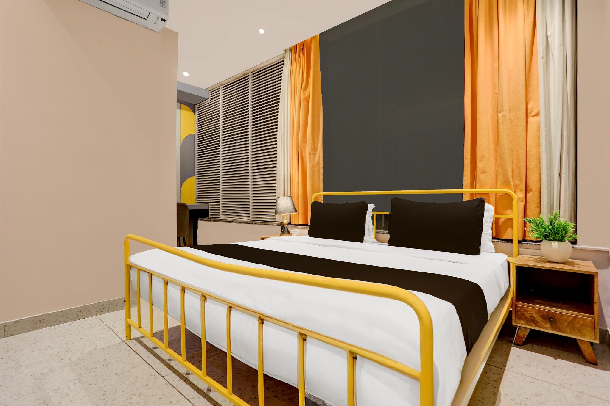 Jaipur offers family rooms with air-conditioning, private bathrooms, and free WiFi throughout the property. Each room includes a work desk, seating area, TV, and free toiletries. Dining Experience: The family-friendly restaurant serves Indian cuisine for lunch and dinner. Guests can enjoy a continental breakfast each morning. The on-site lounge provides a relaxing space for unwinding. Convenient Facilities: The hotel features a shared kitchen, 24-hour front desk, and free on-site parking. Additional amenities include a elevator, meeting rooms, and full-day security. Prime Location: Located 3281 feet from Jaipur International Airport.

Unmarried couples are warmly welcome at this property.
Guests with local ID proof are warmly welcome.
Early Check-In Policy: A full day’s room rate will be charged for check-ins before 6:00 AM. Complimentary early check-in is available between 6:00 AM and 10:00 AM, subject to room availability.
Check-in is only available to guests aged 18 and above. Please provide a government-issued ID to confirm your age.
