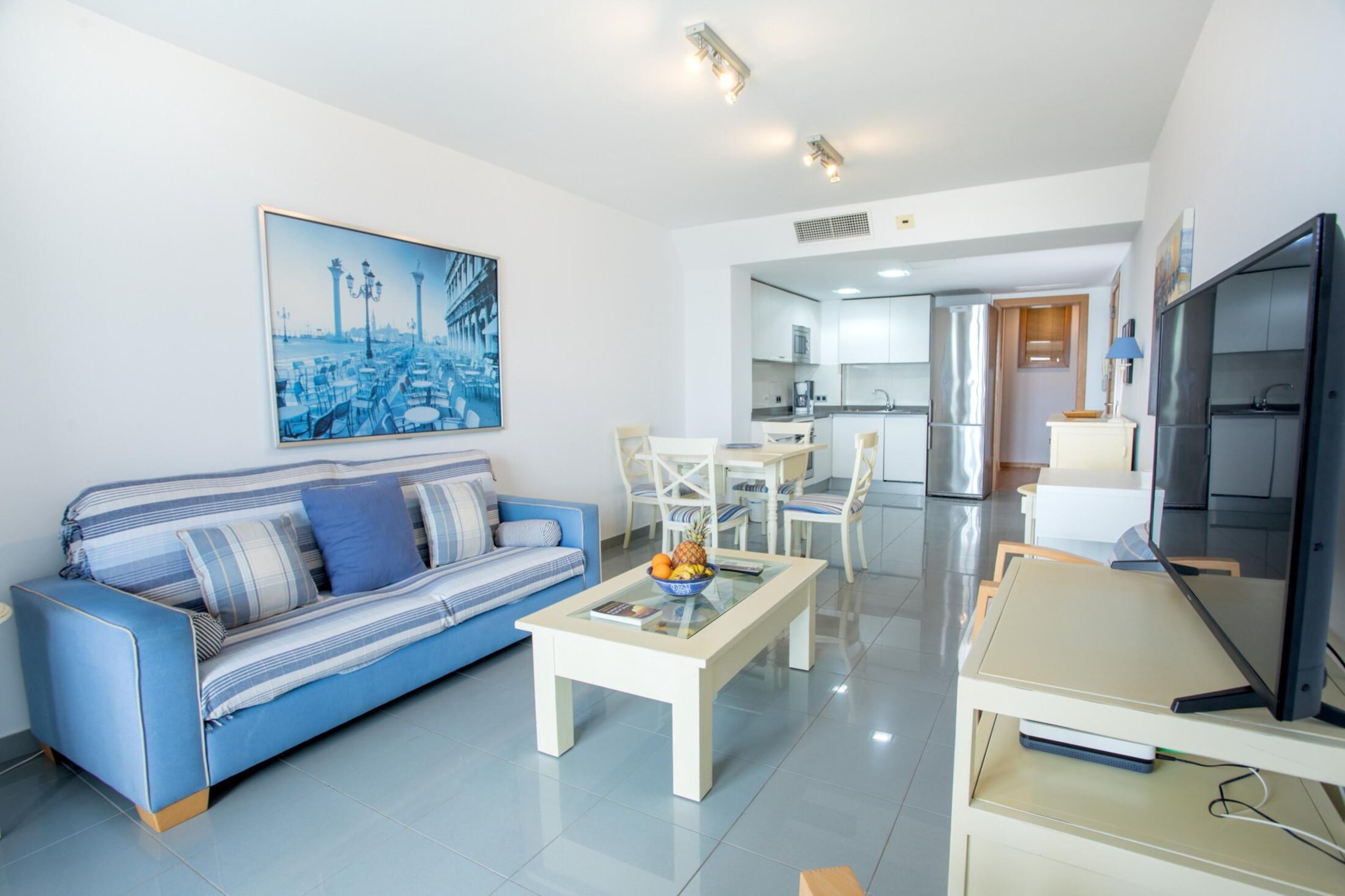 Great balcony over blue sea By CanariasGetaway-Living room