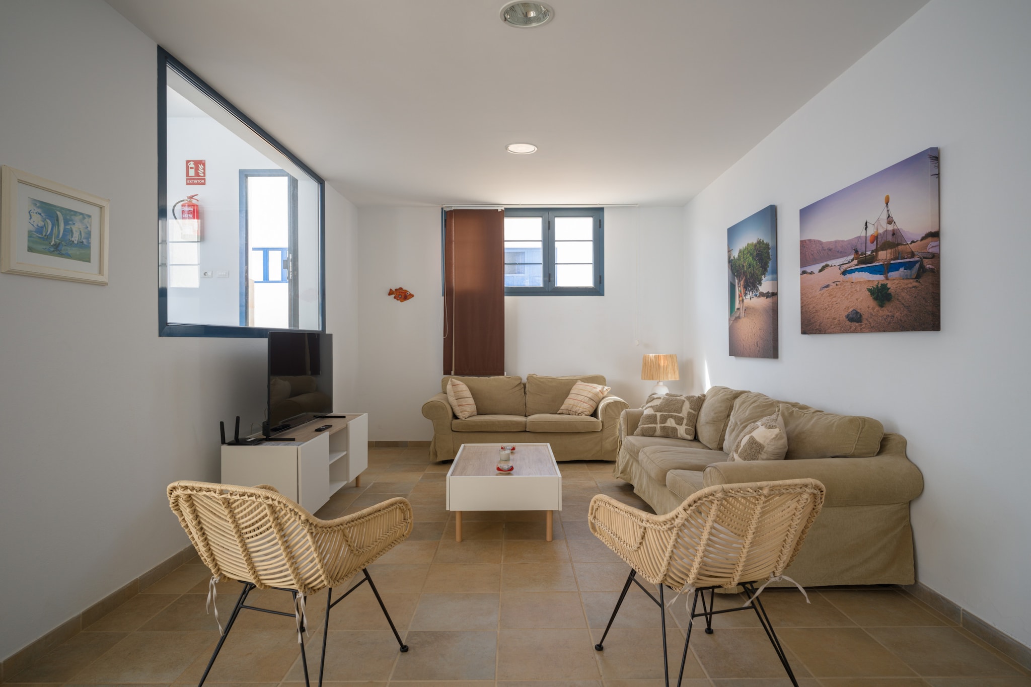 La Casa de La Graciosa-Woonkamer