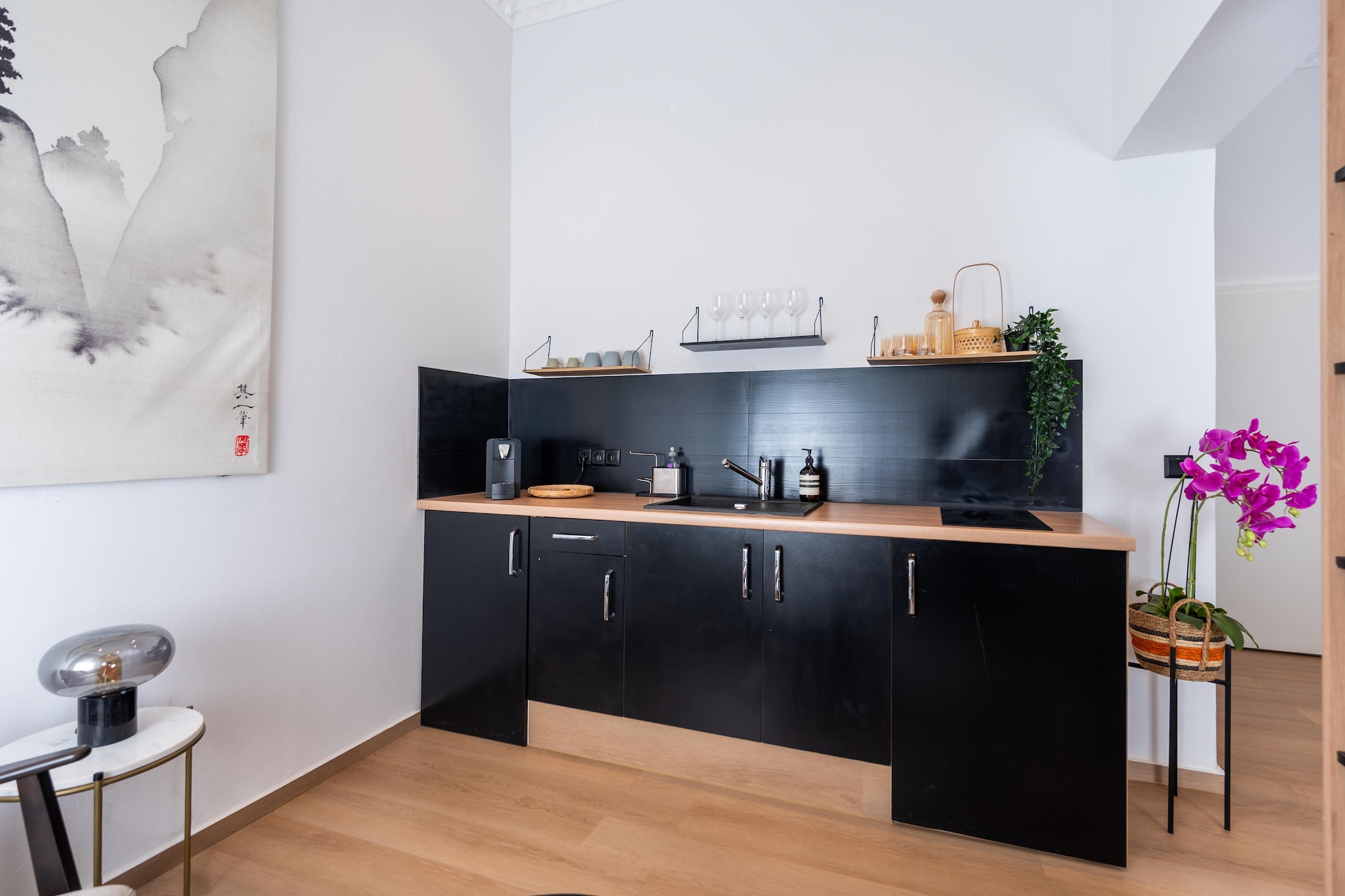 Deluxe Studio mit Kingsize-Bett-Keuken