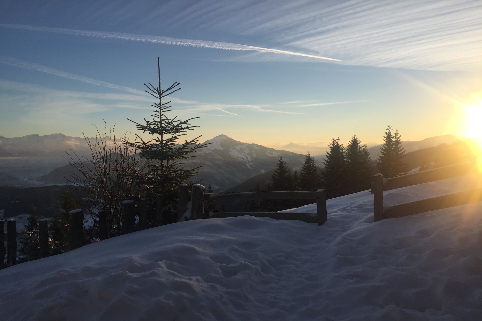 Wildschönauer Panoramahütte-Vue d'hiver