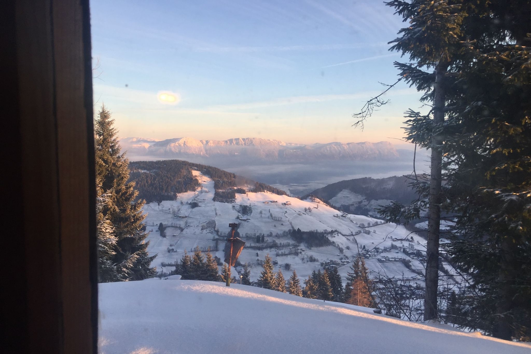 Wildschönauer Panoramahütte-Vue d'hiver