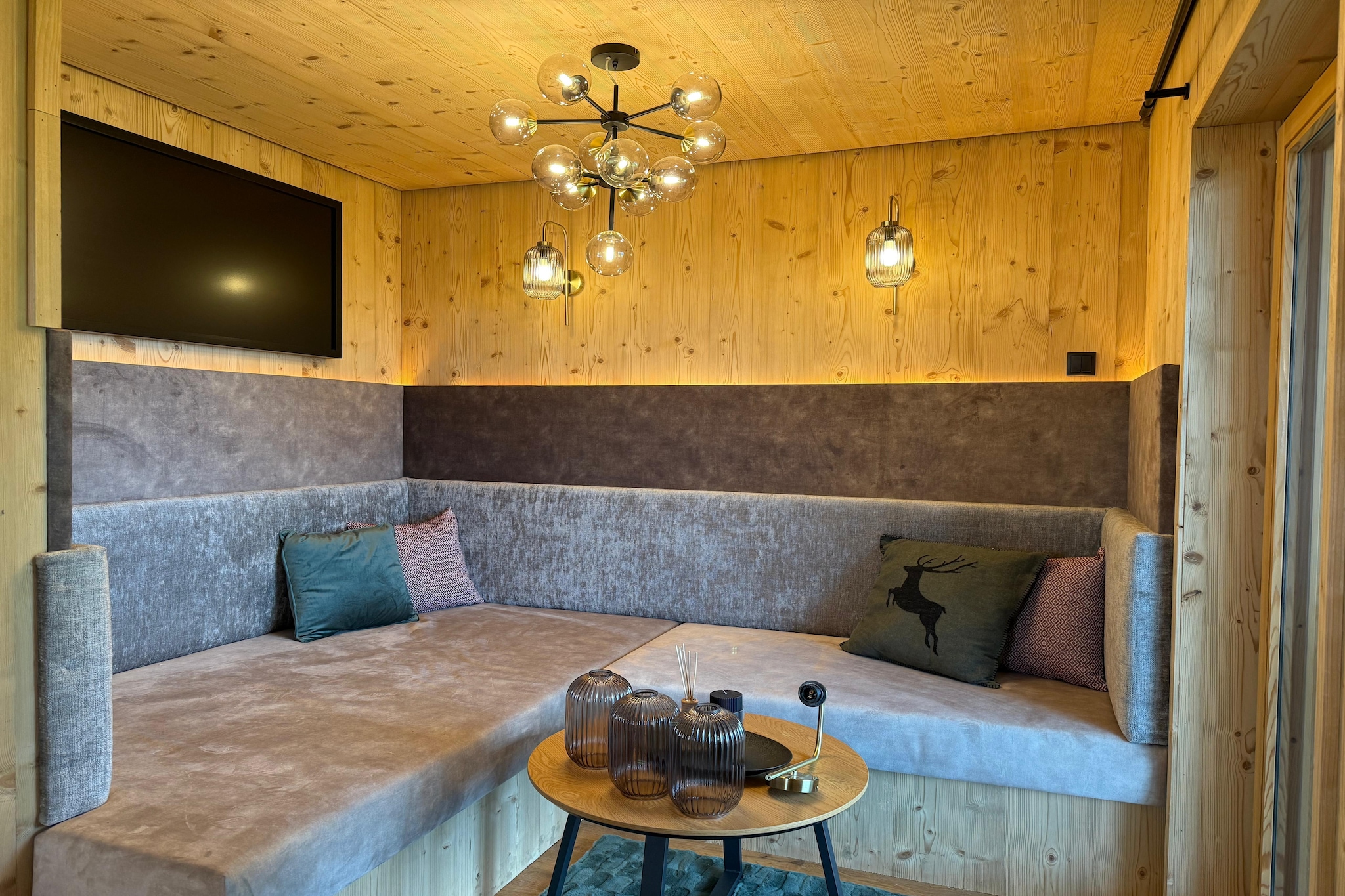 Wildschönauer Panoramahütte-Wohnzimmer