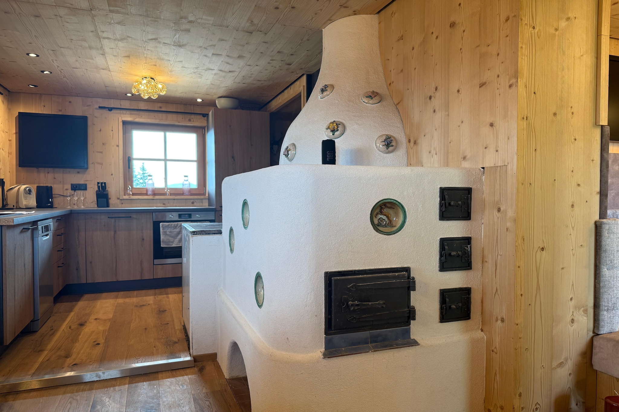 Wildschönauer Panoramahütte-Wohnzimmer