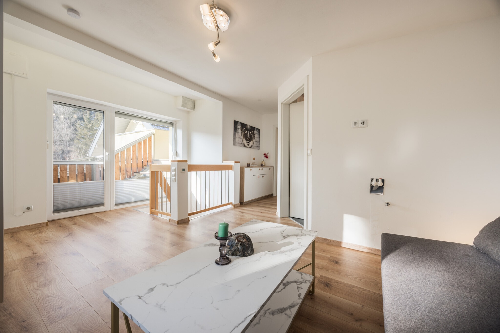 AlpenNest Appartement - Woonkamer