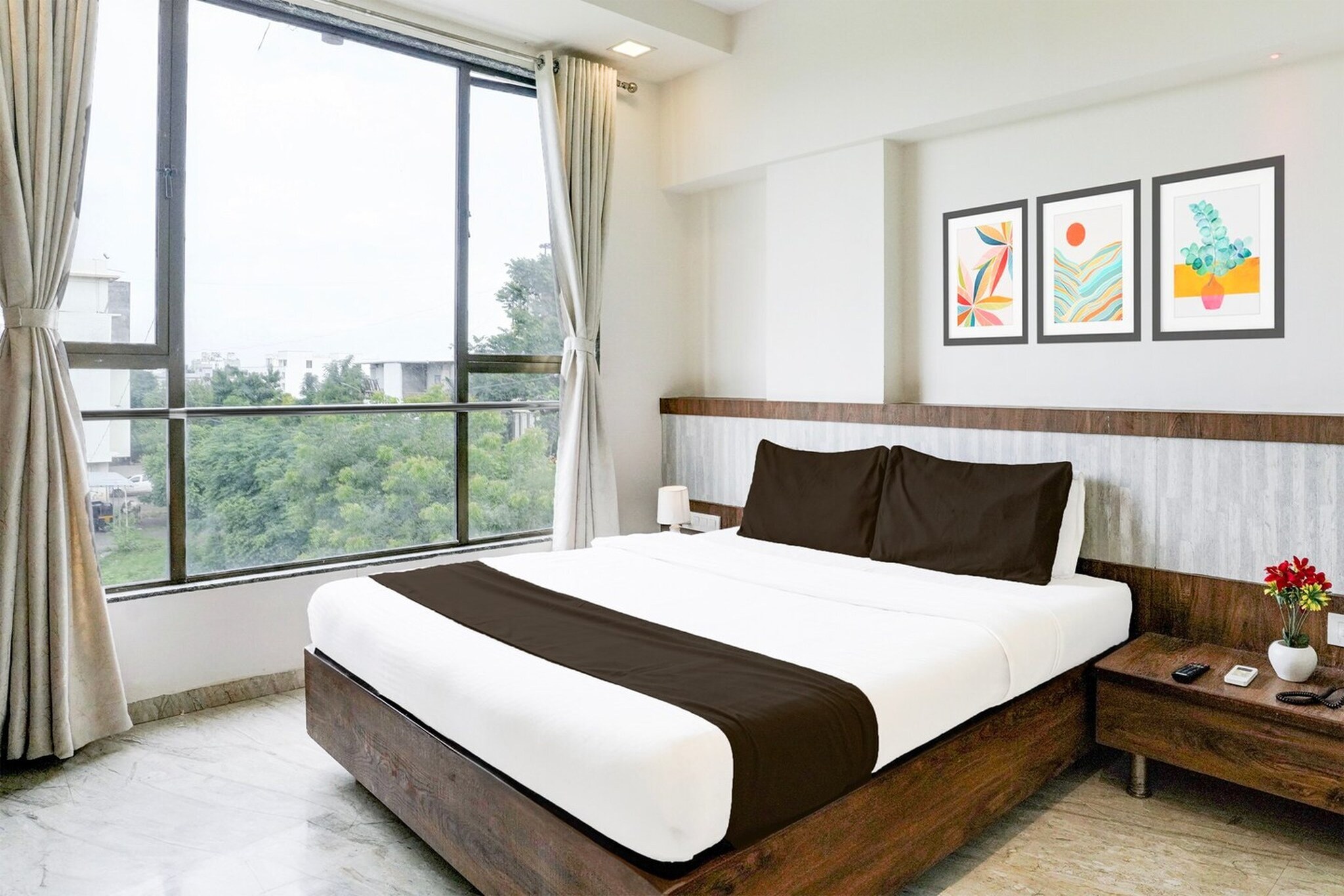 Comfortable Accommodations: Rooms feature air-conditioning, TV, and free WiFi throughout the property. Family rooms and amenities such as a lounge, elevator, and shared kitchen enhance guest comfort. 

Dining and Leisure: A family-friendly restaurant serves Indian cuisine for lunch and dinner. The bar provides a relaxing space for guests to unwind.

Unmarried couples are warmly welcome at this property.
Guests with local ID proof are warmly welcome.
Apologies, but we are currently unable to host foreign nationals at this property.
Early Check-In Policy: A full dayâ€™s room rate will be charged for check-ins before 6:00 AM. Complimentary early check-in is available between 6:00 AM and 10:00 AM, subject to room availability.
Check-in is only available to guests aged 18 and above. Please provide a government-issued ID to confirmÂ yourÂ age.