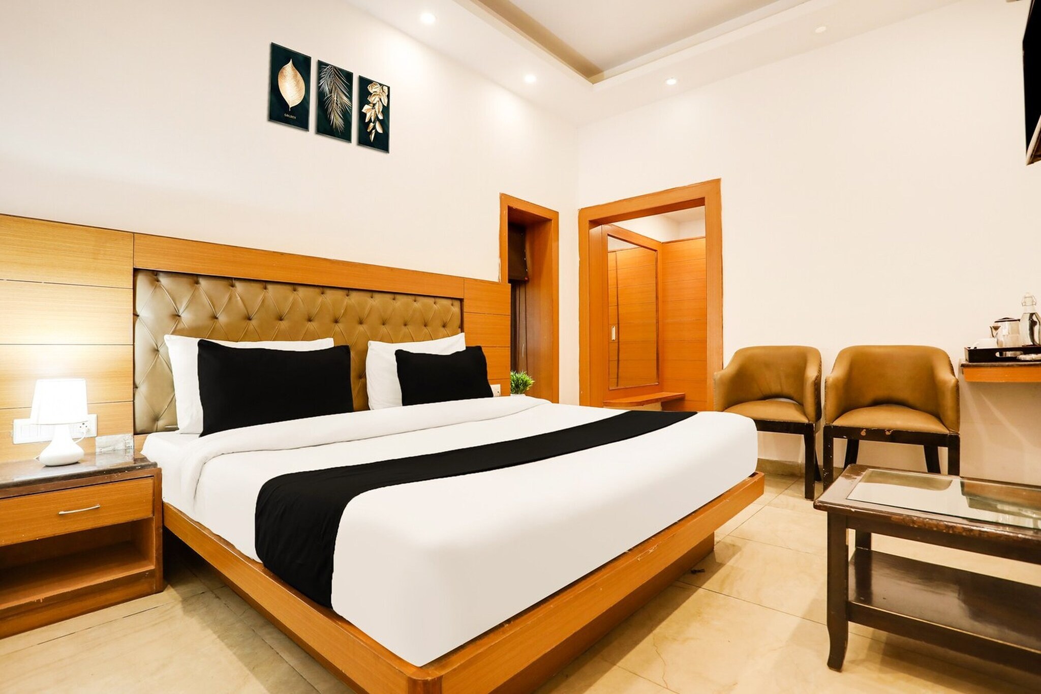 Comfortable Accommodations: Rooms feature air-conditioning, TV, and free WiFi throughout the property. Family rooms and amenities such as a lounge, elevator, and shared kitchen enhance guest comfort. Dining and Leisure: A family-friendly restaurant serves Indian cuisine for lunch and dinner. The bar provides a relaxing space for guests to unwind.
Unmarried couples are warmly welcome at this property.
Guests with local ID proof are warmly welcome.
Early Check-In Policy: A full day’s room rate will be charged for check-ins before 6:00 AM. Complimentary early check-in is available between 6:00 AM and 10:00 AM, subject to room availability.
Check-in is only available to guests aged 18 and above. Please provide a government-issued ID to confirm your age.