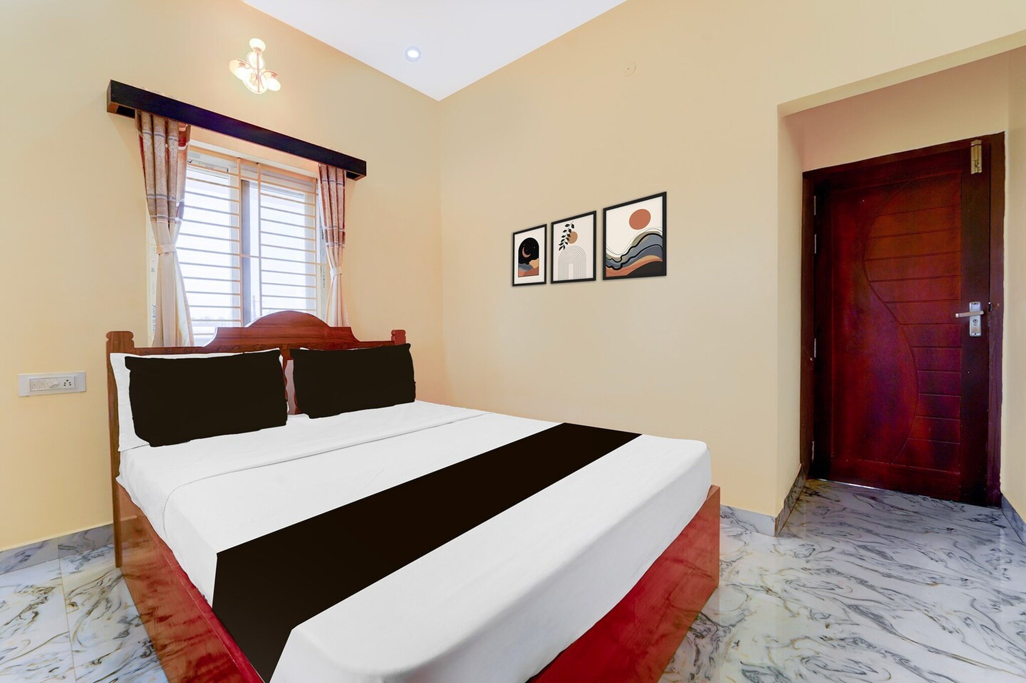 Comfortable Accommodations: Rooms feature air-conditioning, TV, and free WiFi throughout the property. Family rooms and amenities such as a lounge, elevator, and shared kitchen enhance guest comfort. Dining and Leisure: A family-friendly restaurant serves Indian cuisine for lunch and dinner. The bar provides a relaxing space for guests to unwind.
Unmarried couples are warmly welcome at this property.
Guests with local ID proof are warmly welcome.
Early Check-In Policy: A full day’s room rate will be charged for check-ins before 6:00 AM. Complimentary early check-in is available between 6:00 AM and 10:00 AM, subject to room availability.
Check-in is only available to guests aged 18 and above. Please provide a government-issued ID to confirm your age.