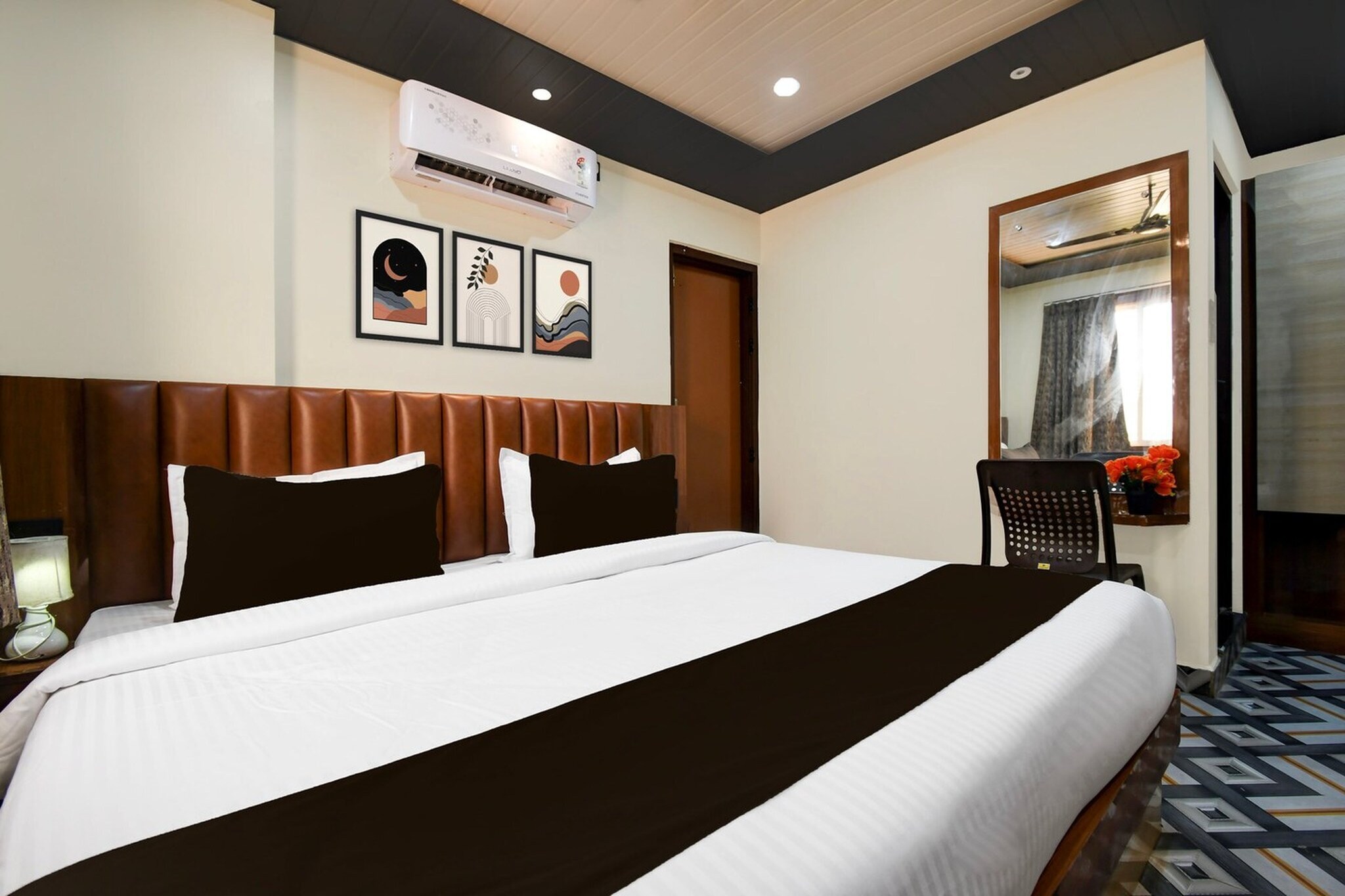 Comfortable Accommodations: Rooms feature air-conditioning, TV, and free WiFi throughout the property. Family rooms and amenities such as a lounge, elevator, and shared kitchen enhance guest comfort. Dining and Leisure: A family-friendly restaurant serves Indian cuisine for lunch and dinner. The bar provides a relaxing space for guests to unwind.

Unmarried couples are warmly welcome at this property.
Guests with local ID proof are warmly welcome.
Early Check-In Policy: A full day’s room rate will be charged for check-ins before 6:00 AM. Complimentary early check-in is available between 6:00 AM and 10:00 AM, subject to room availability.

Check-in is only available to guests aged 18 and above. Please provide a government-issued ID to confirm your age.
