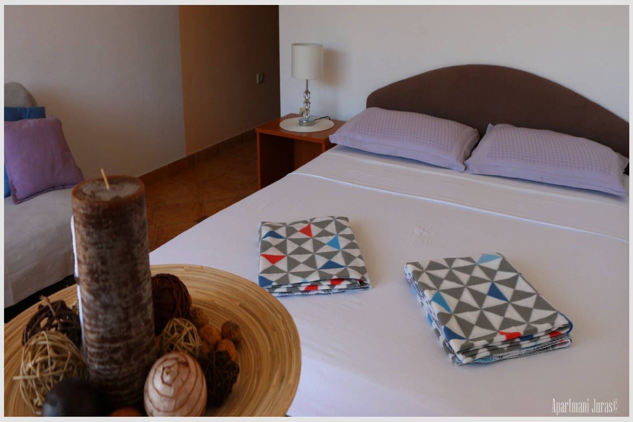 Apartments Juras - Studio Apartment with Sea View (Marija)-Bedroom