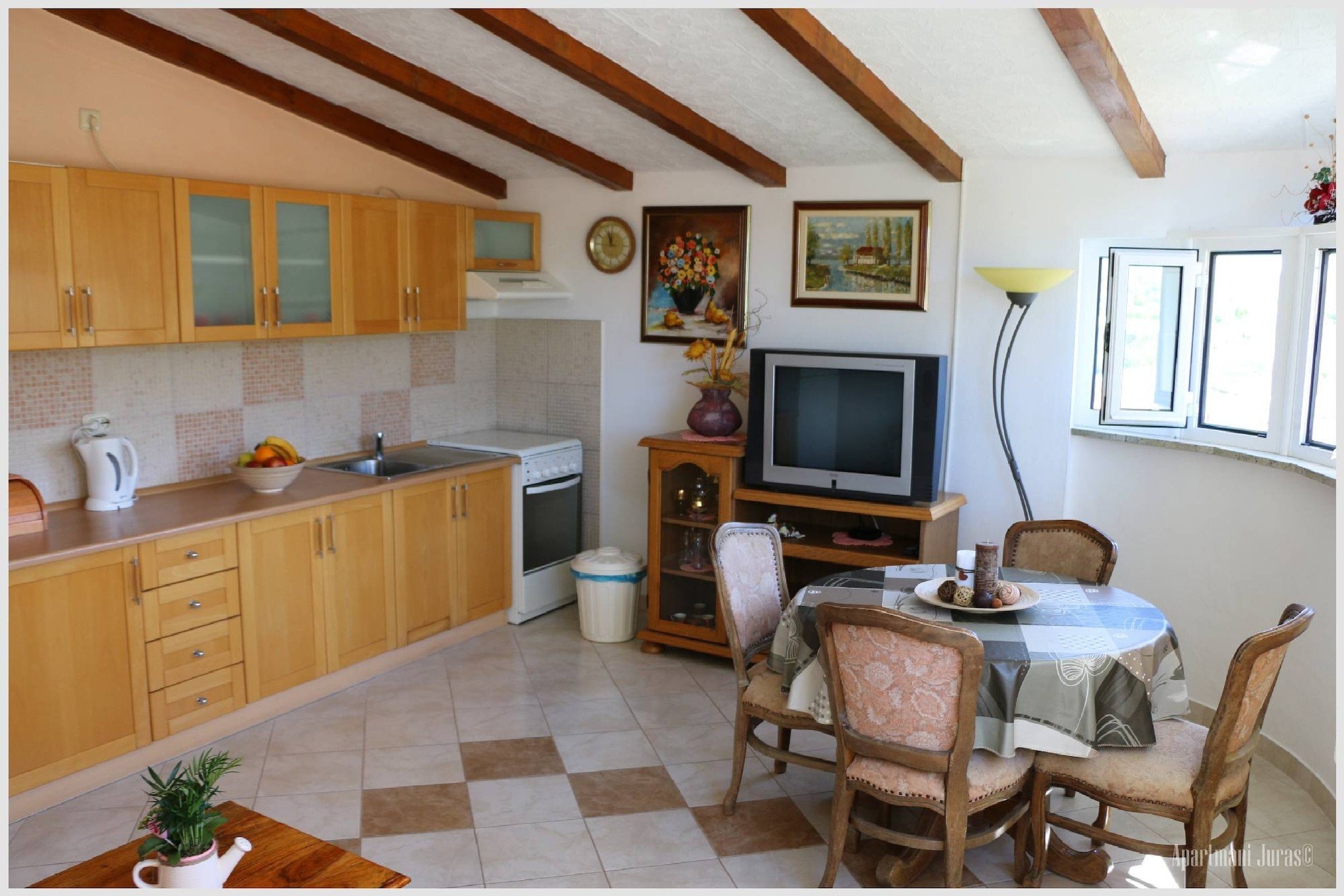 Apartments Juras - Two Bedroom Apartment with Sea View (David)-Kitchen