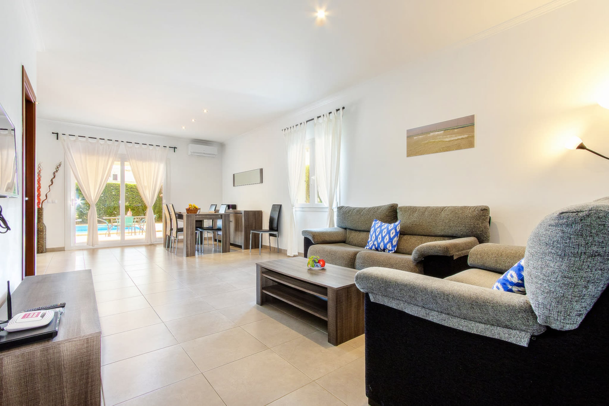 Villa Dunas in Calb7-Woonkamer