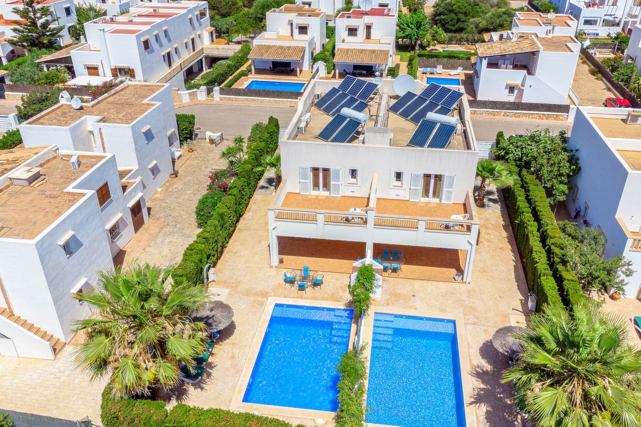 Villa Dunas in Calb7-Buitenkant zomer