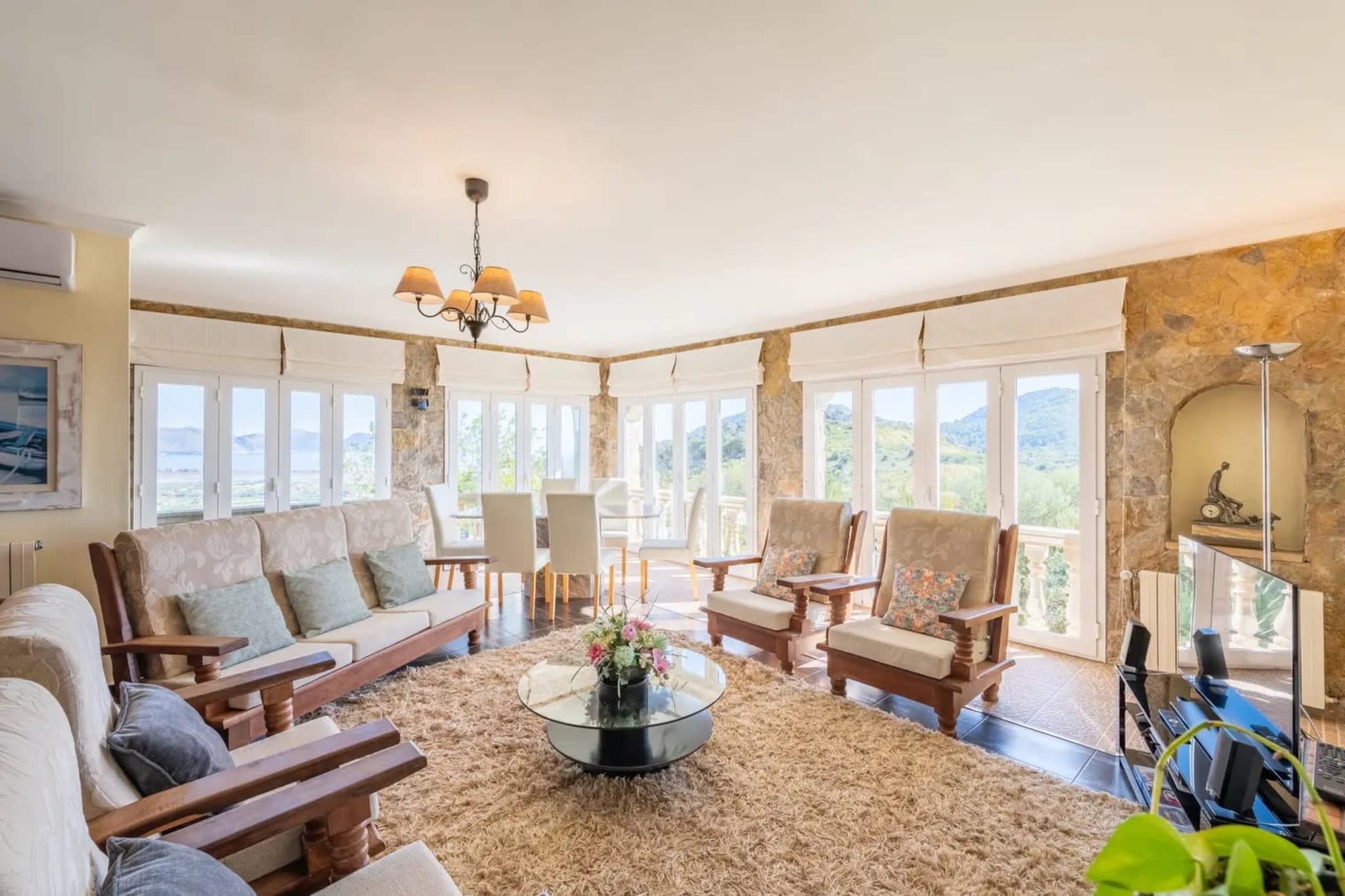 Villa Oscols in Aldf-Wohnzimmer