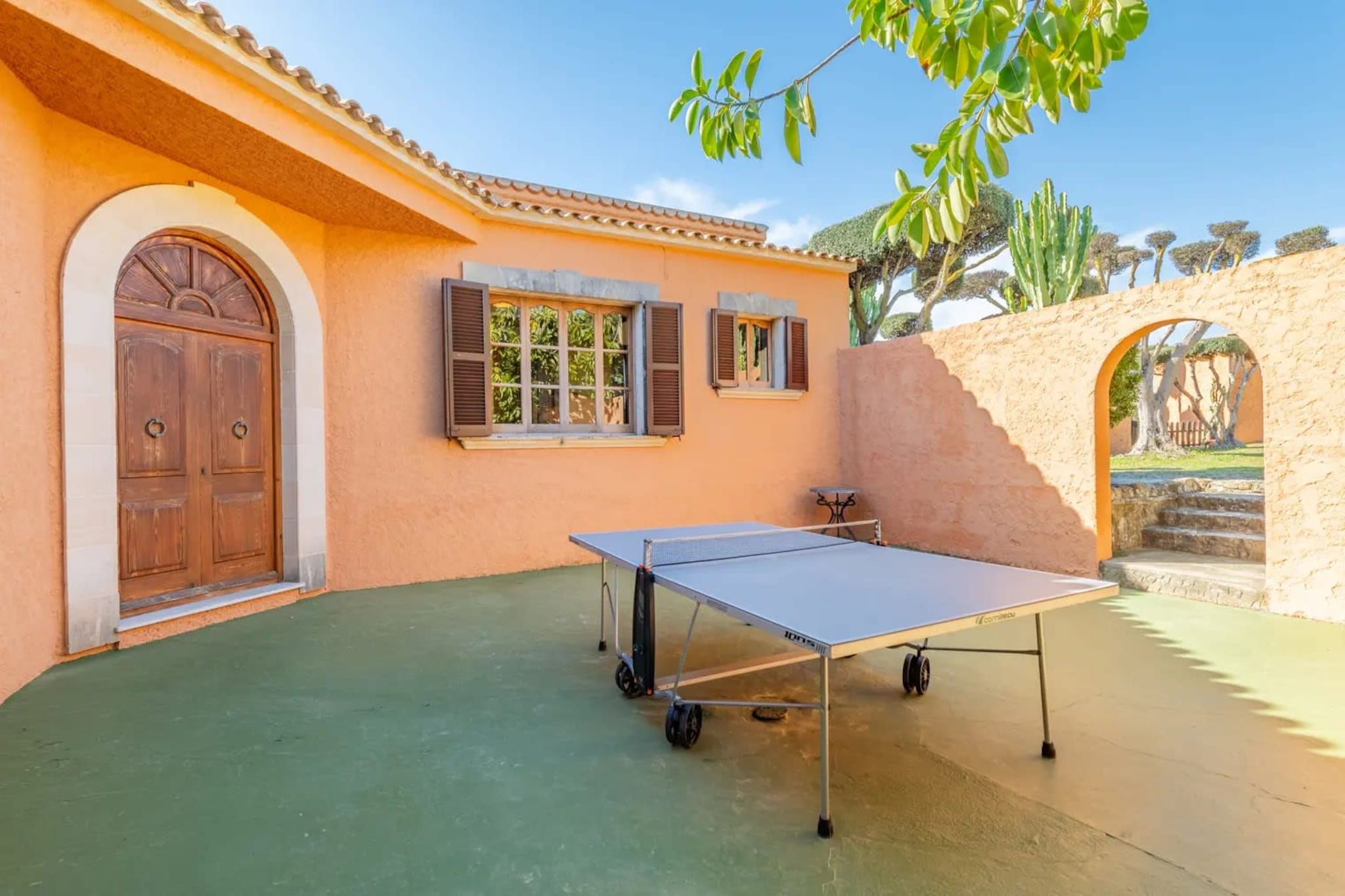 Villa Oscols in Aldf-Terrassenbalkon